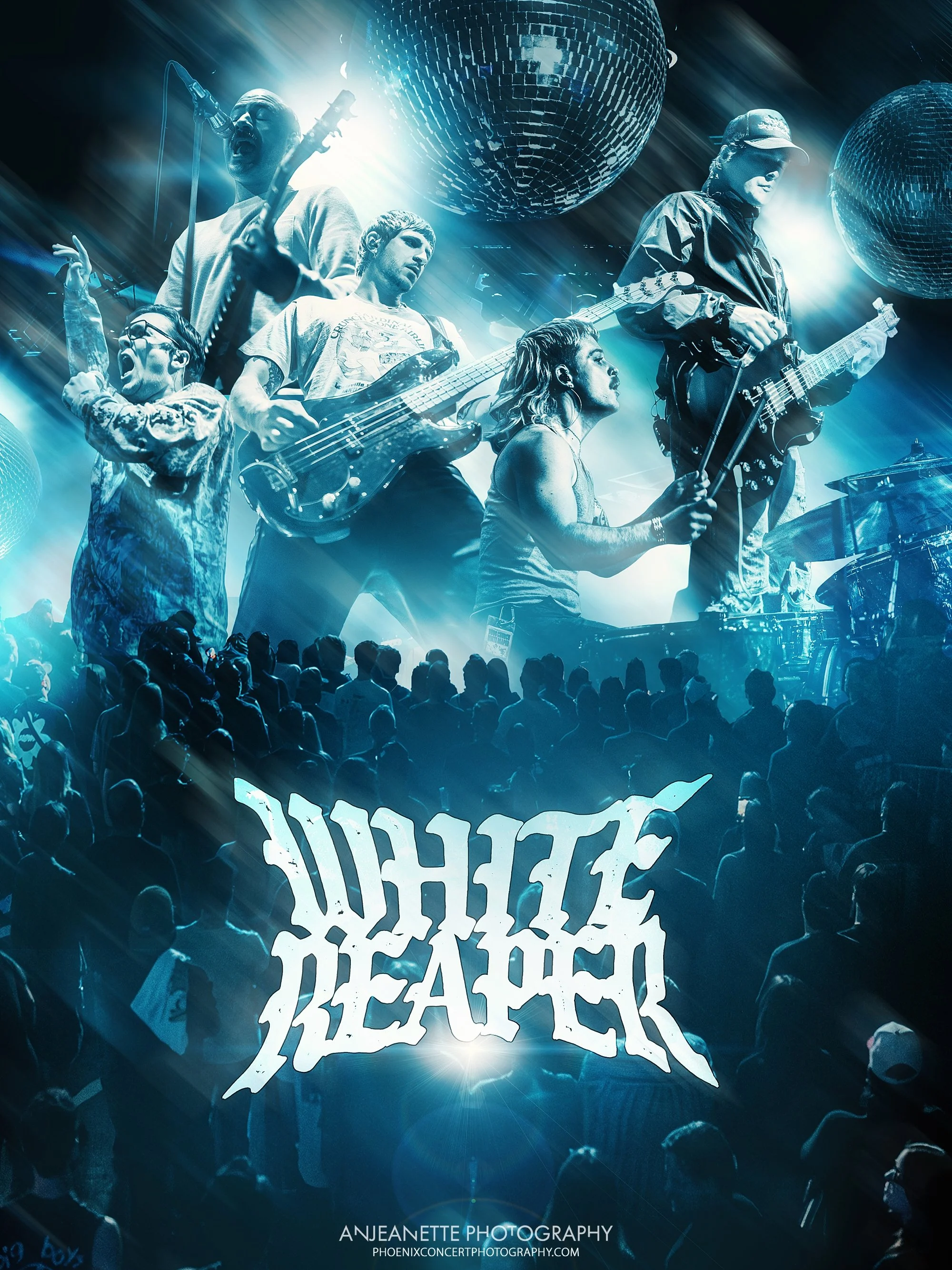 Concert Photographer in Phoenix, AZ near me Anjeanette Photography best music photos White Reaper, Walter Studios Psyko Steve Live Nation