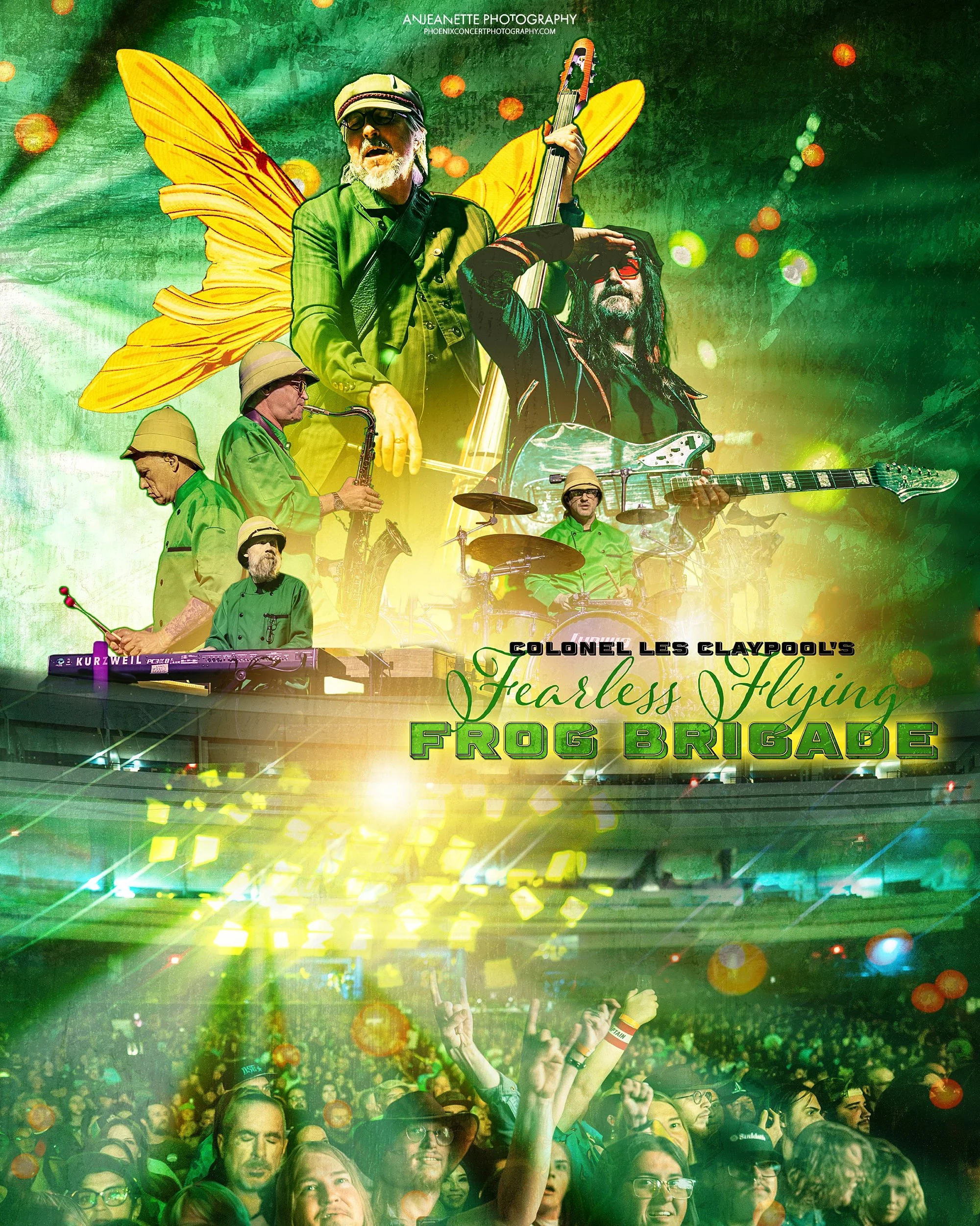 best Concert Photographer in Phoenix, AZ near me Anjeanette Photography top rated music photos primus, les claypool, lennon, deliruim, frog brigade, live nation