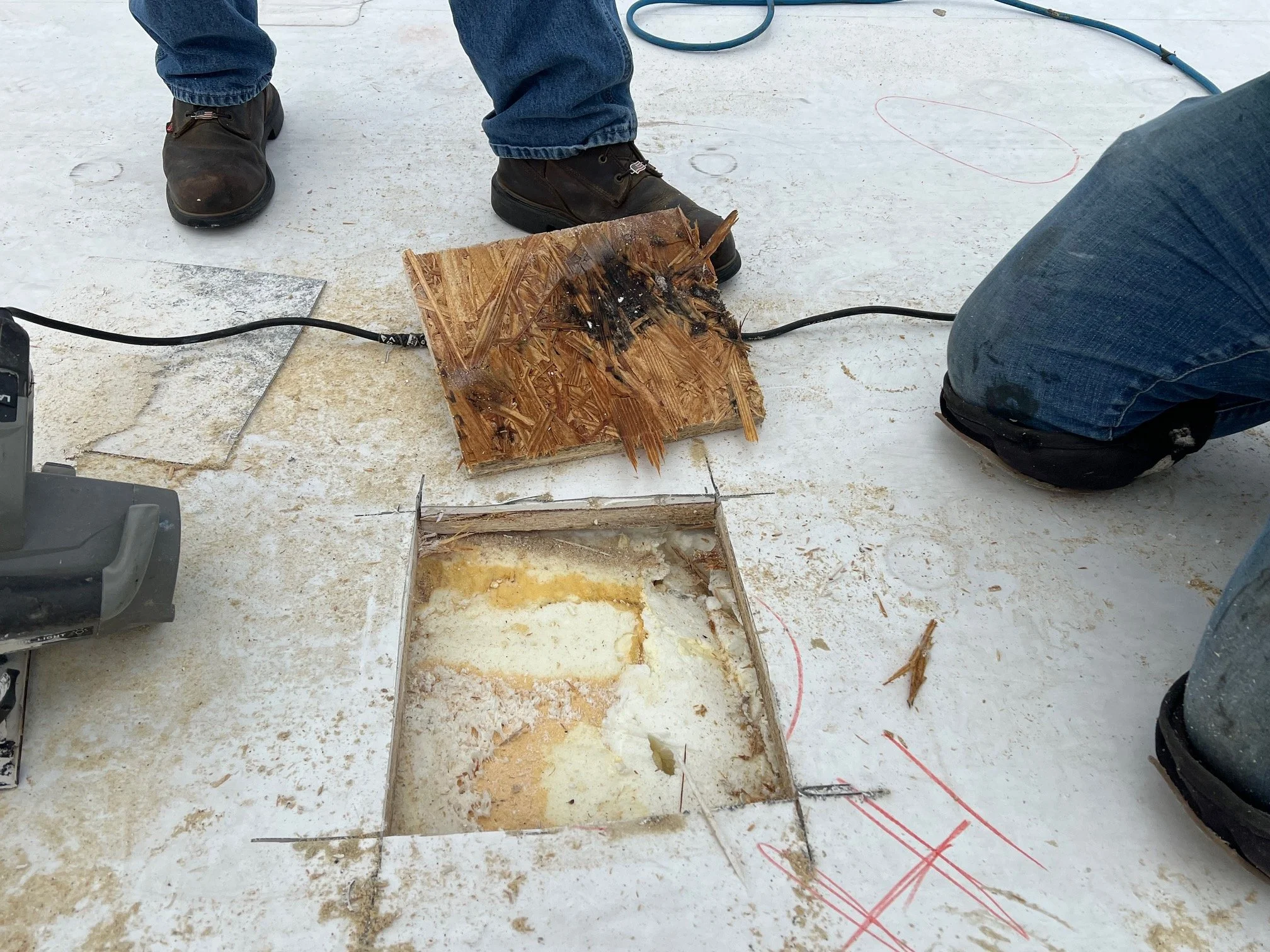 TPO and SPF Roof Failure