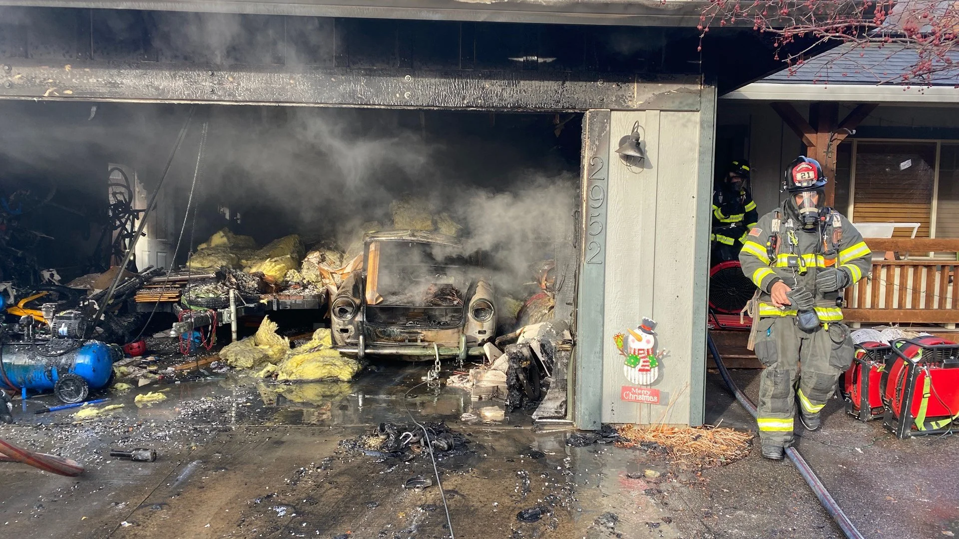 Garage Fire Linked to Electric Vehicle Battery on Bend’s Westside