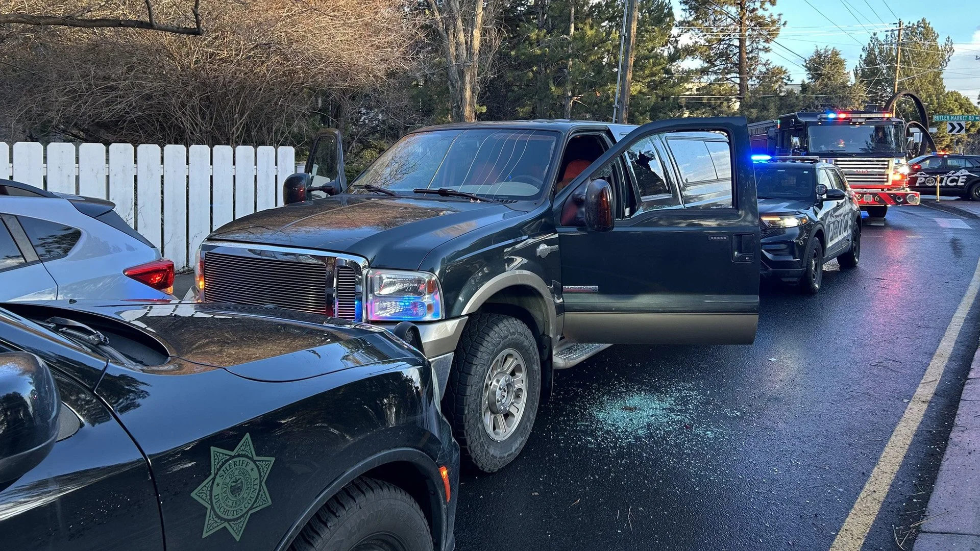 DUII Suspect Arrested After Crashing Stolen Truck in Bend
