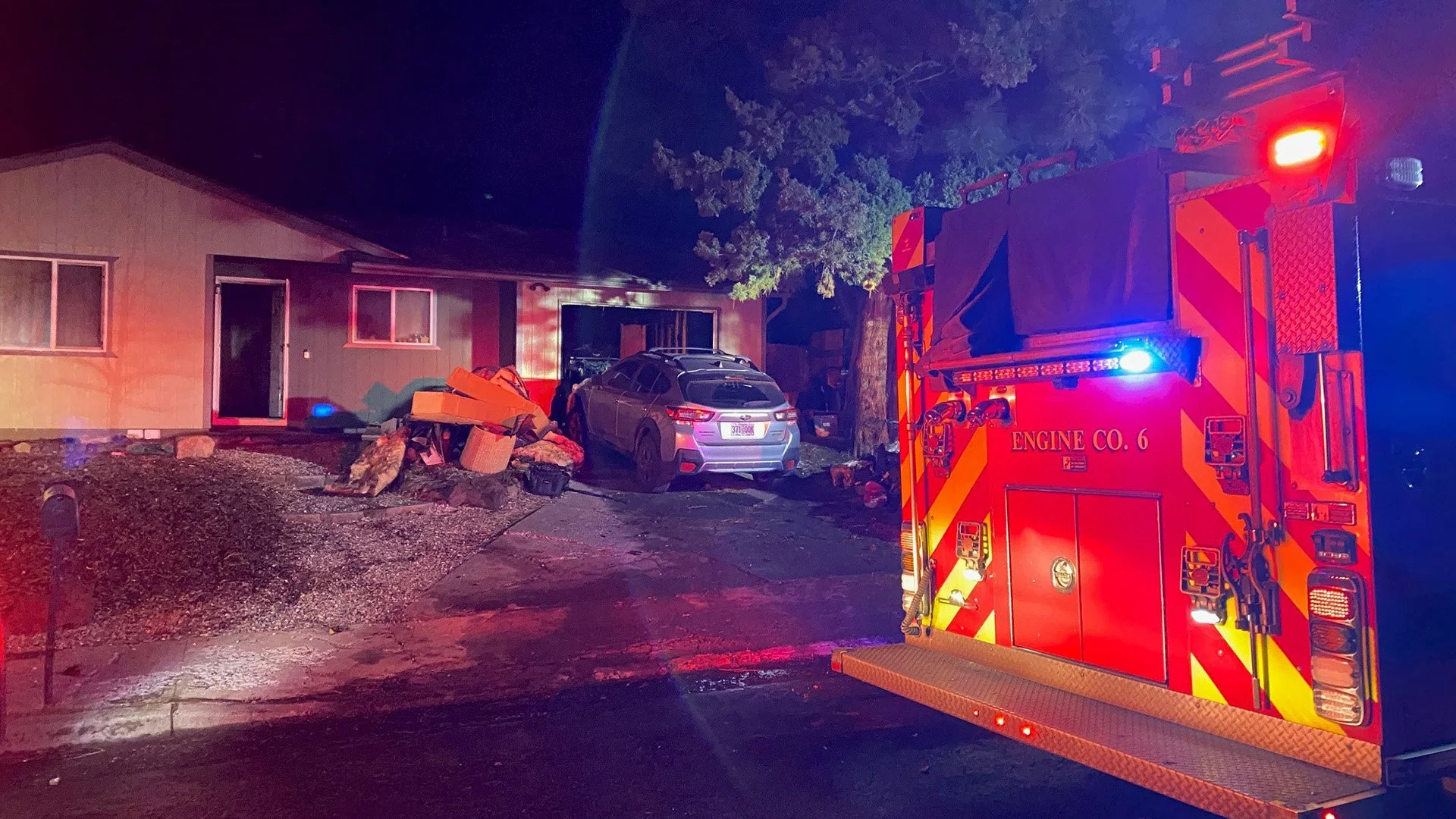 Garage Fire Displaces Family in Bend