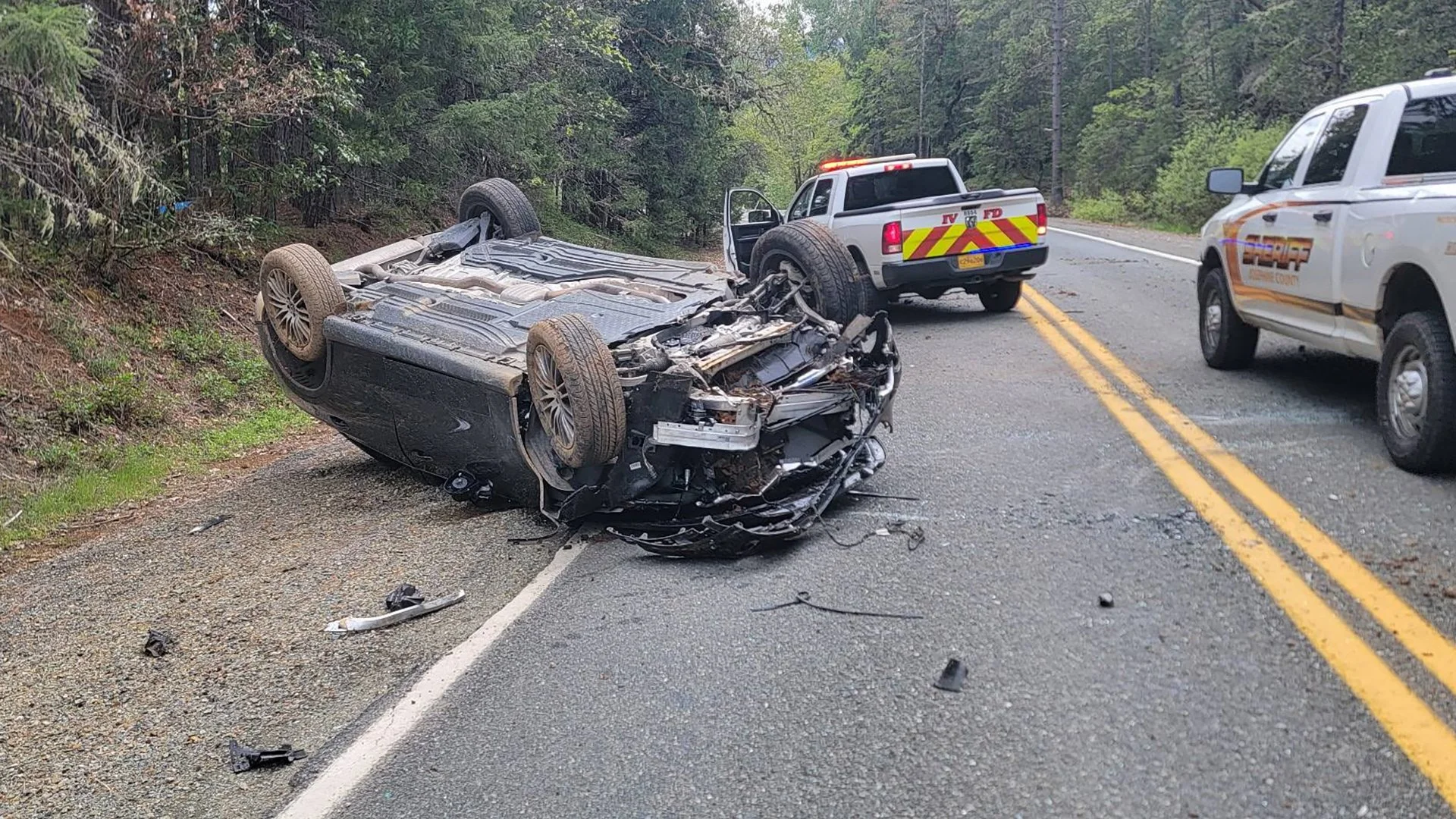 Vehicle Found After Rollover Crash Near Cave Junction