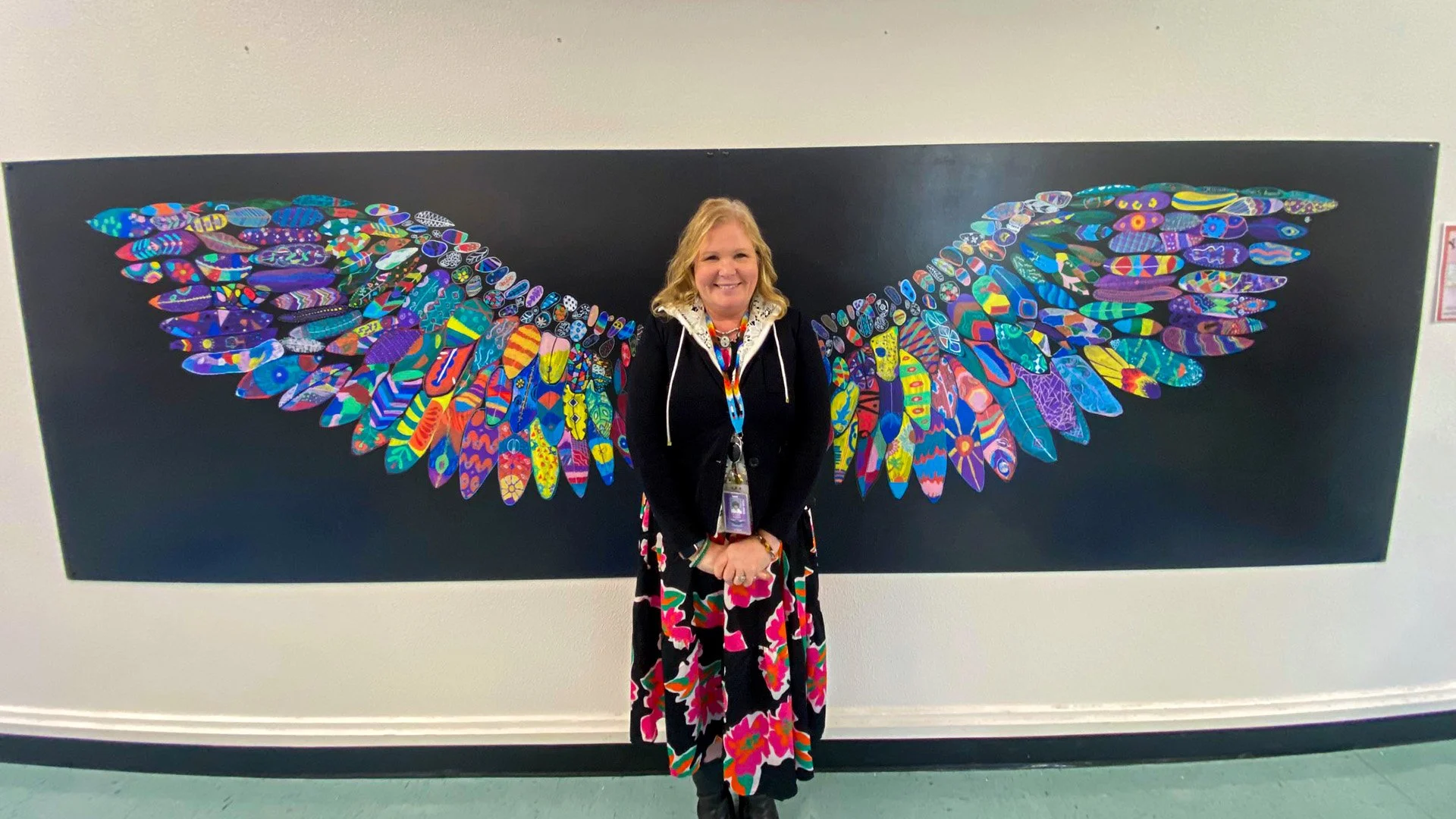Oakdale Mural Honors First Students