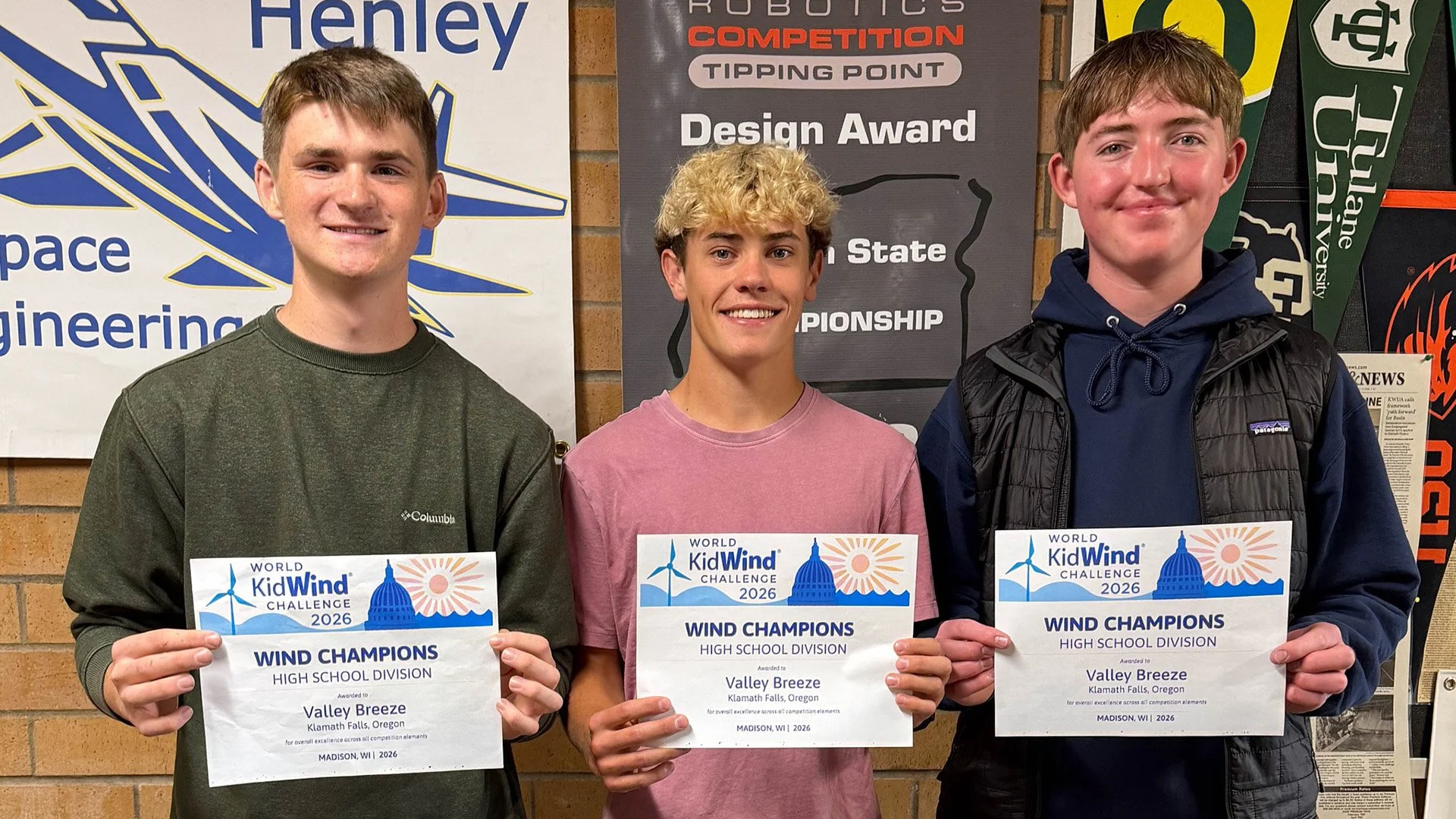 Henley Wins at KidWind Worlds