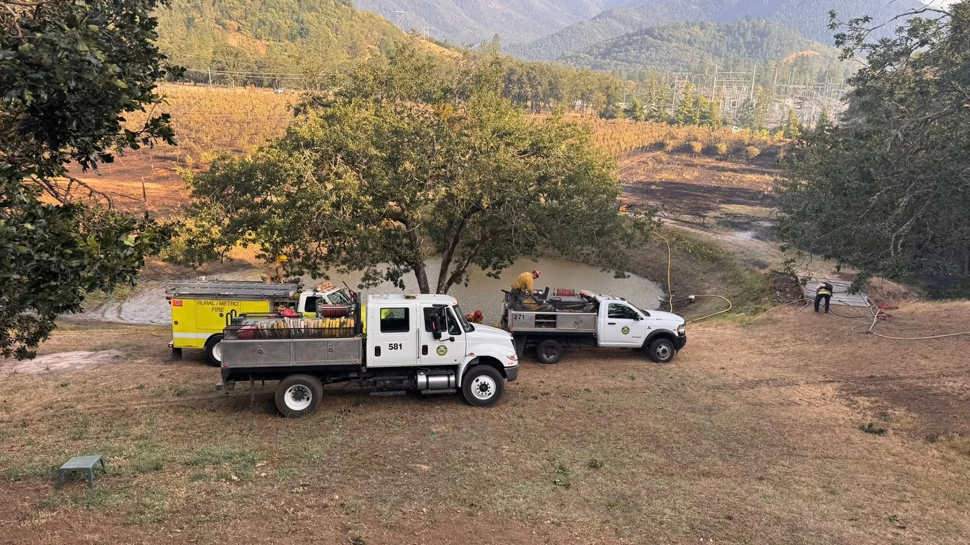 Mutual Aid Response Helps Stop West Jones Fire at 17 Acres