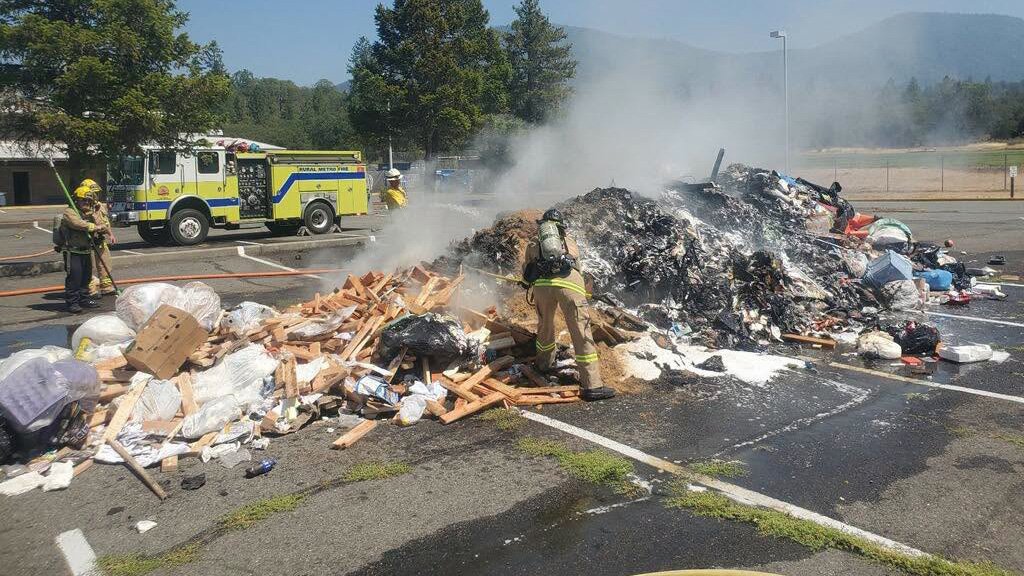 Truck Driver’s Quick Action Prevents Fire From Spreading Near School