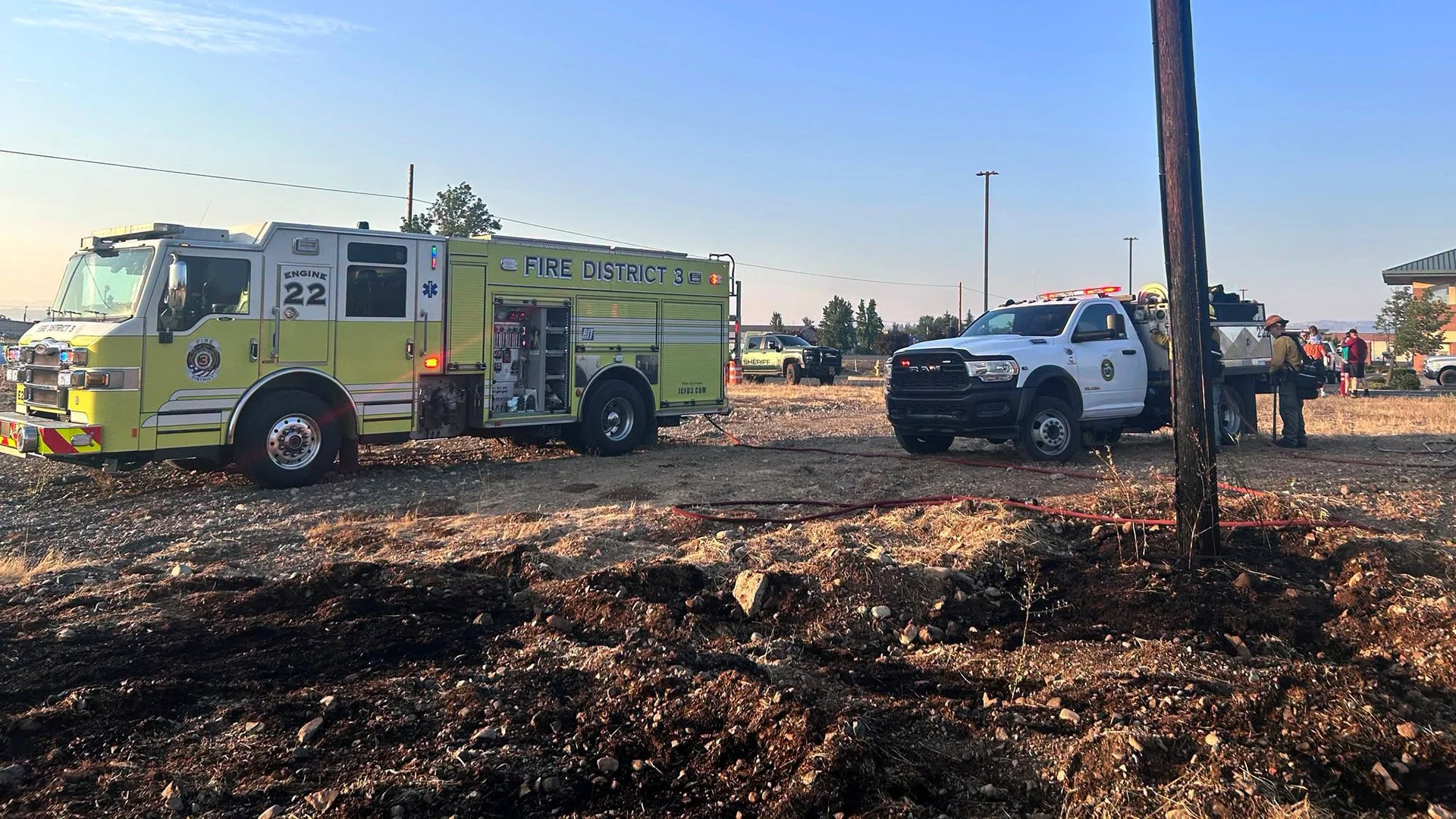 Juvenile Detained After Grass Fire Near Highway 62 in White City