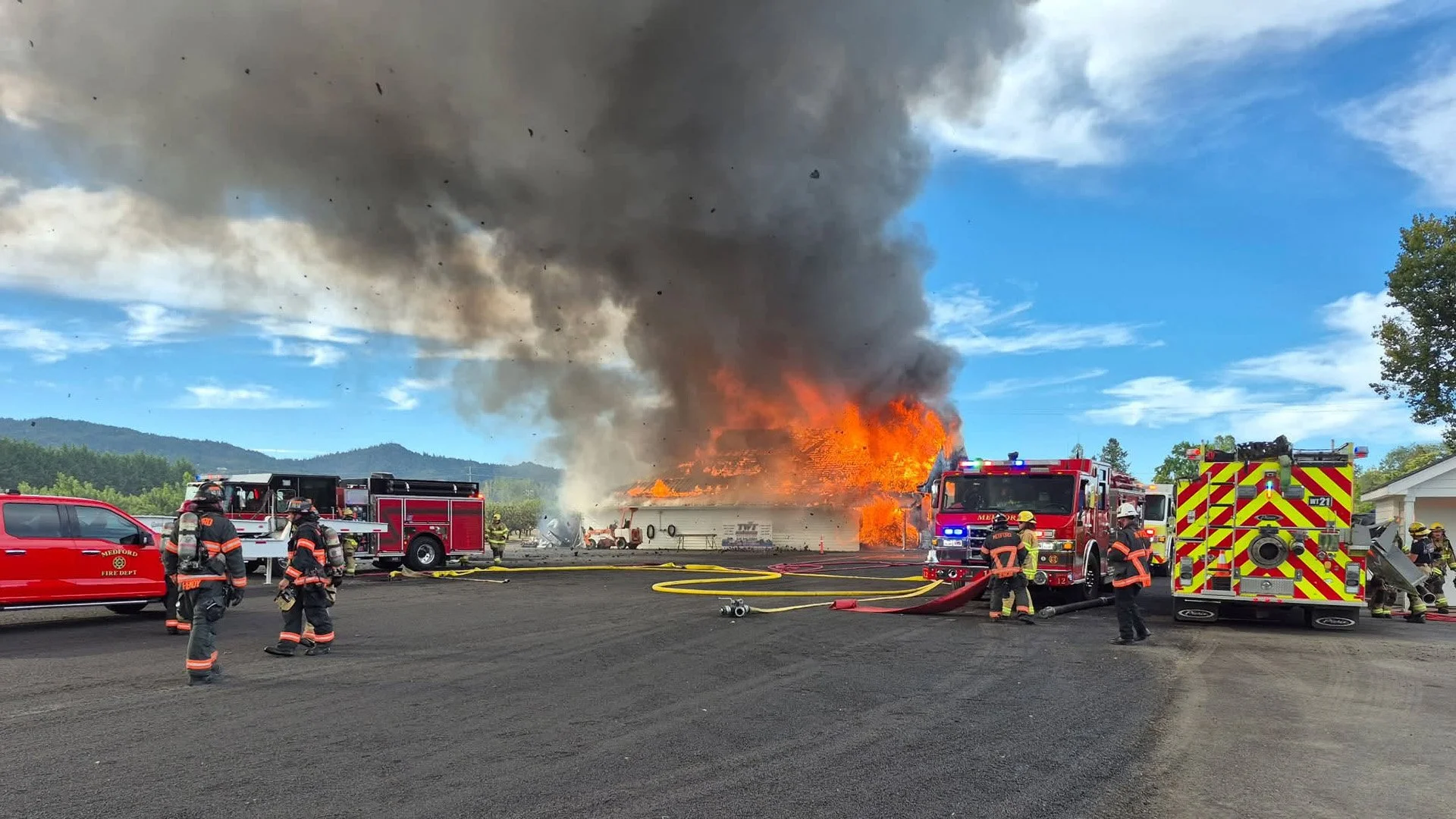 Crews Knock Down West Medford Structure Fire