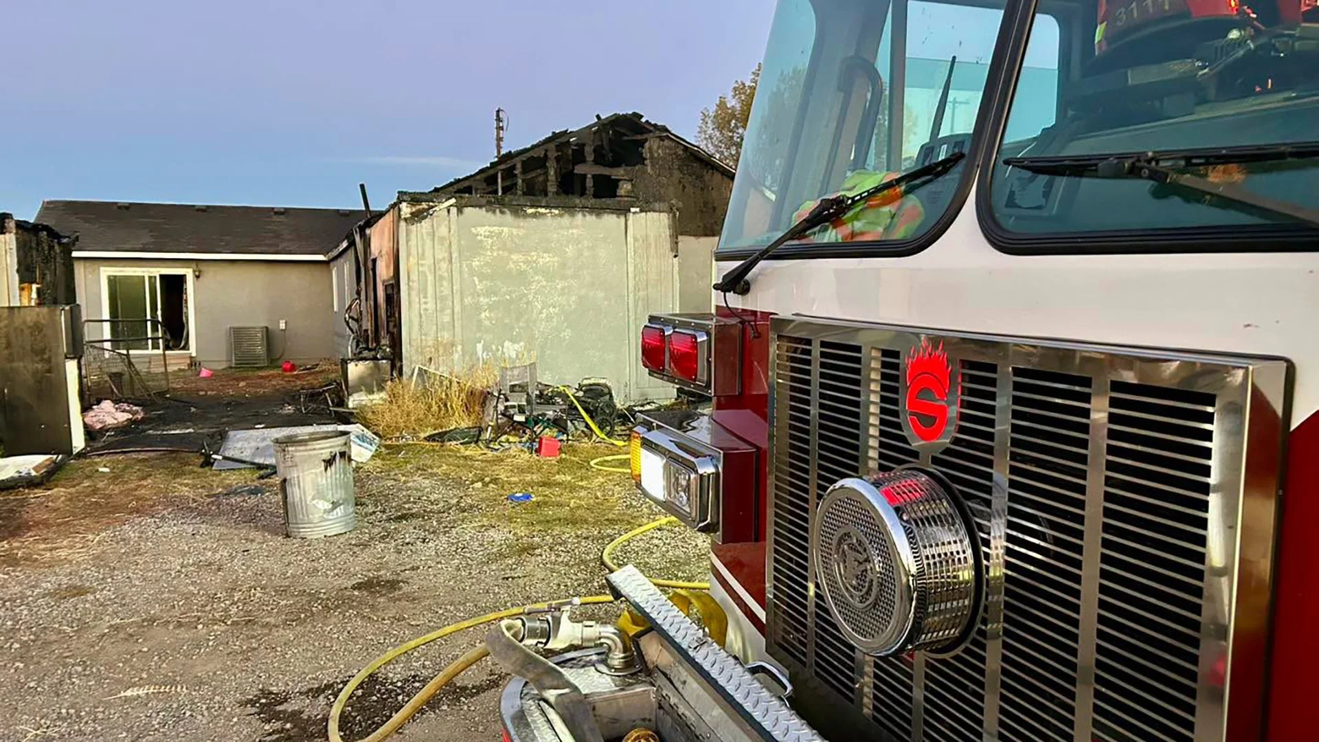 Klamath Falls Structure Fire Complicated by Downed Power Line