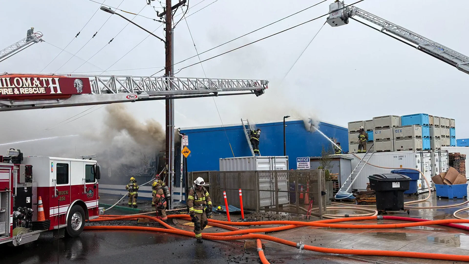 Major Fire at Newport Seafood Plant Prompts Evacuations