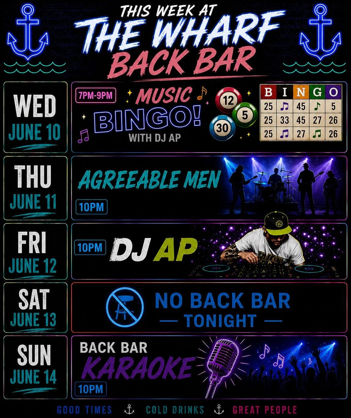 See you at the Back Bar this week! 

@mvychamber  @visitmarthasvineyard @visitedgartown 

#thewharf #wharfpub #edgartown #livemusic #backbar