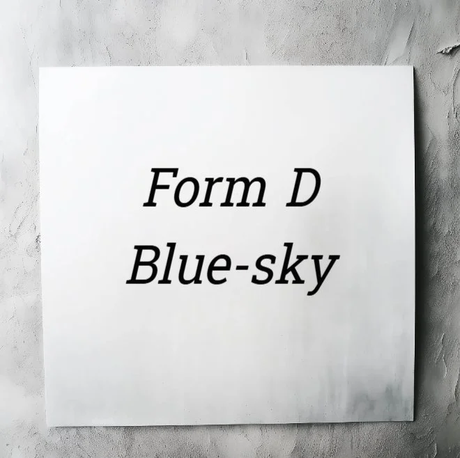 SEC Form D or Blue-sky