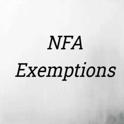 NFA Exemption