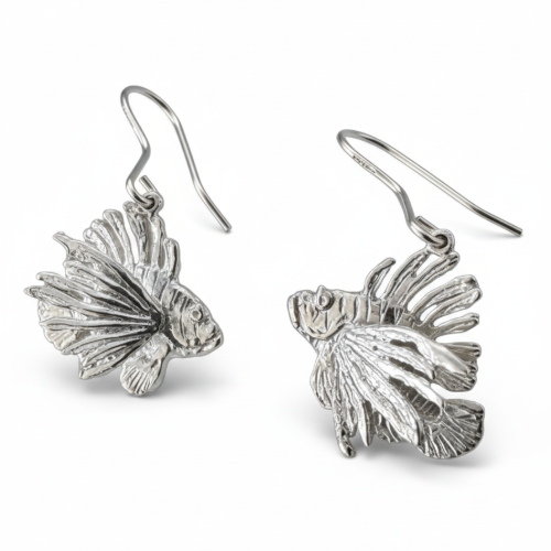 Lionfish Sculptural Earrings — Jonathan Yun