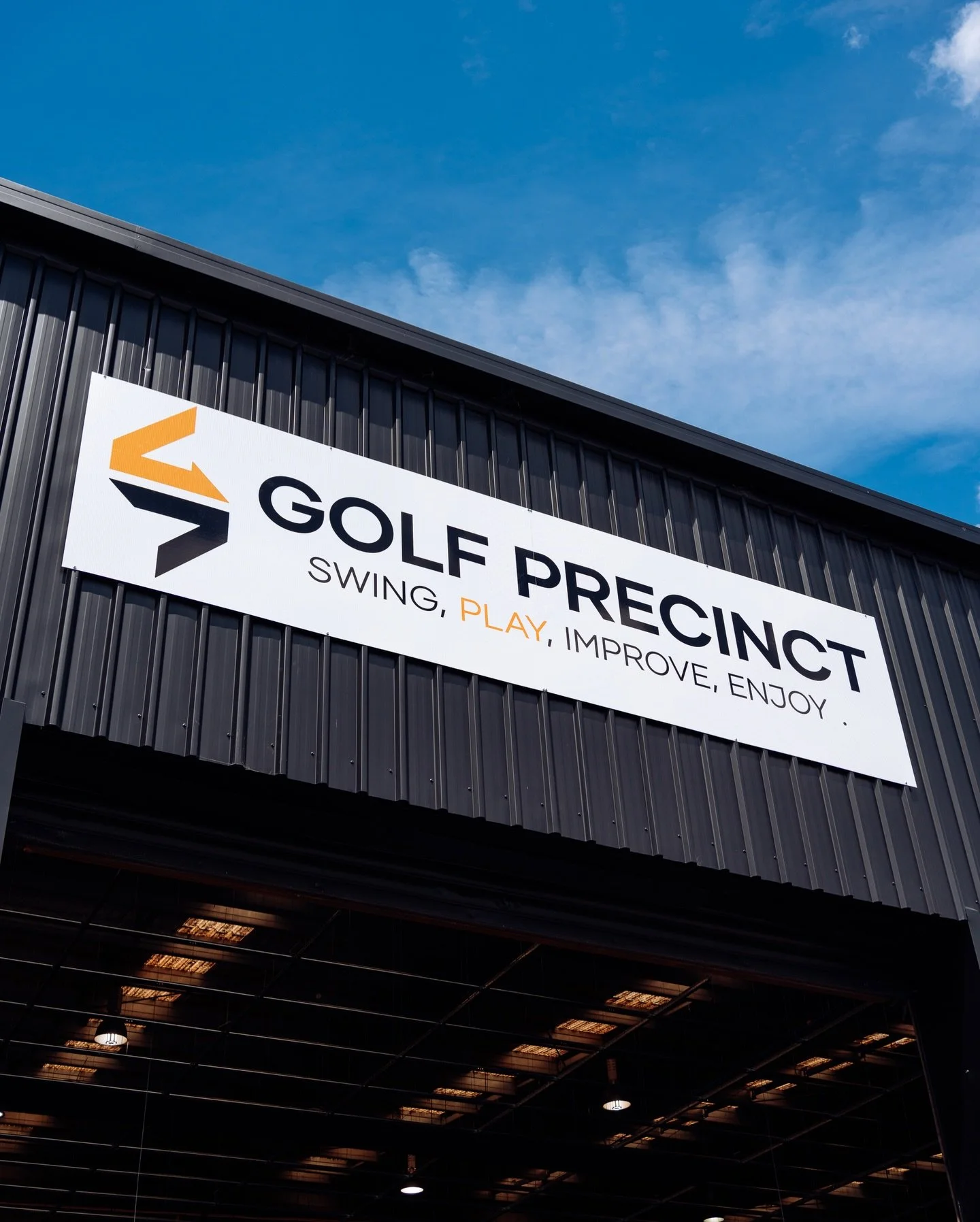 Golf Precinct signage at the new Papamoa venue
