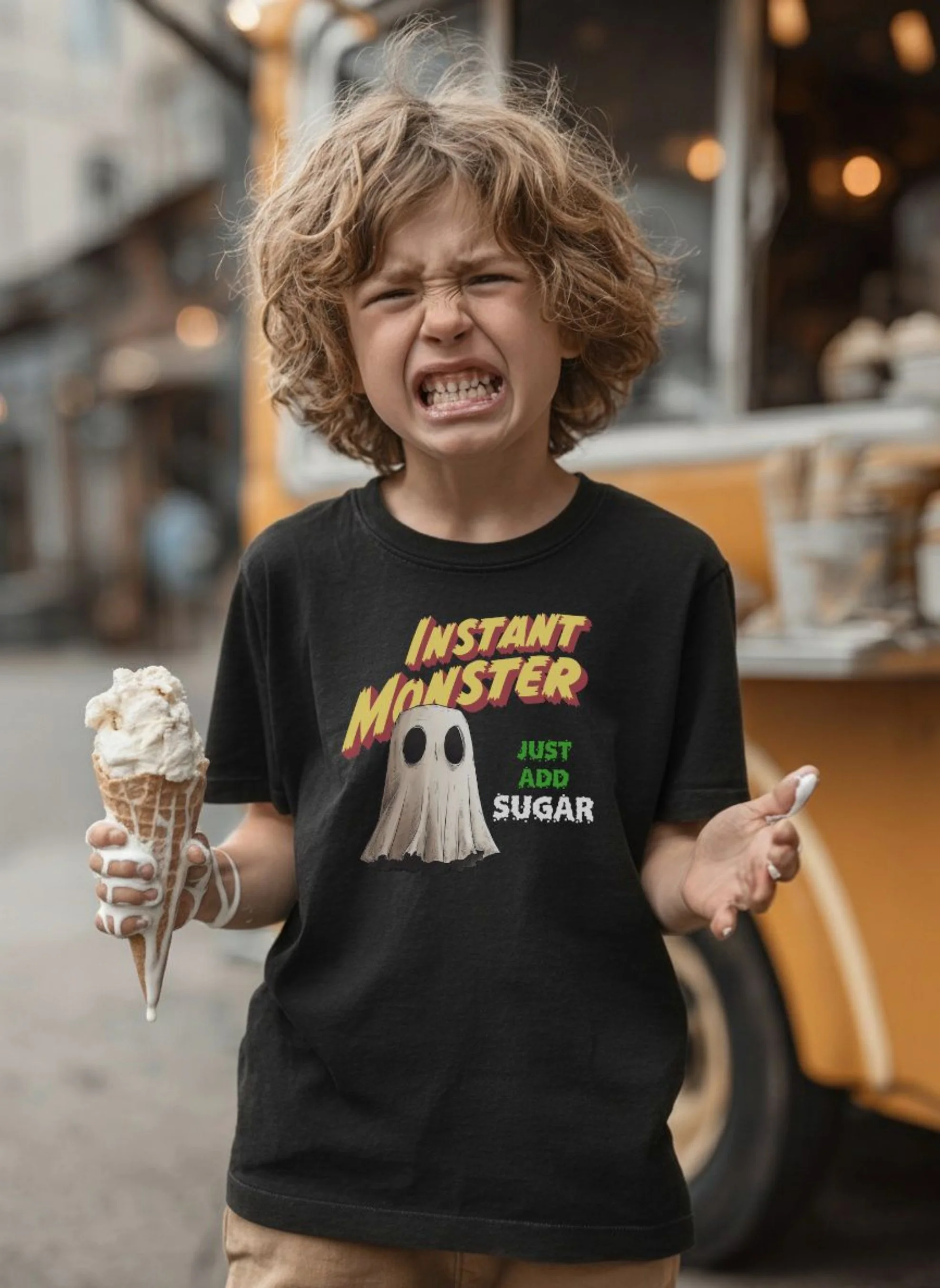 Just Add Sugar Ghost Youth Short Sleeve T-Shirt
