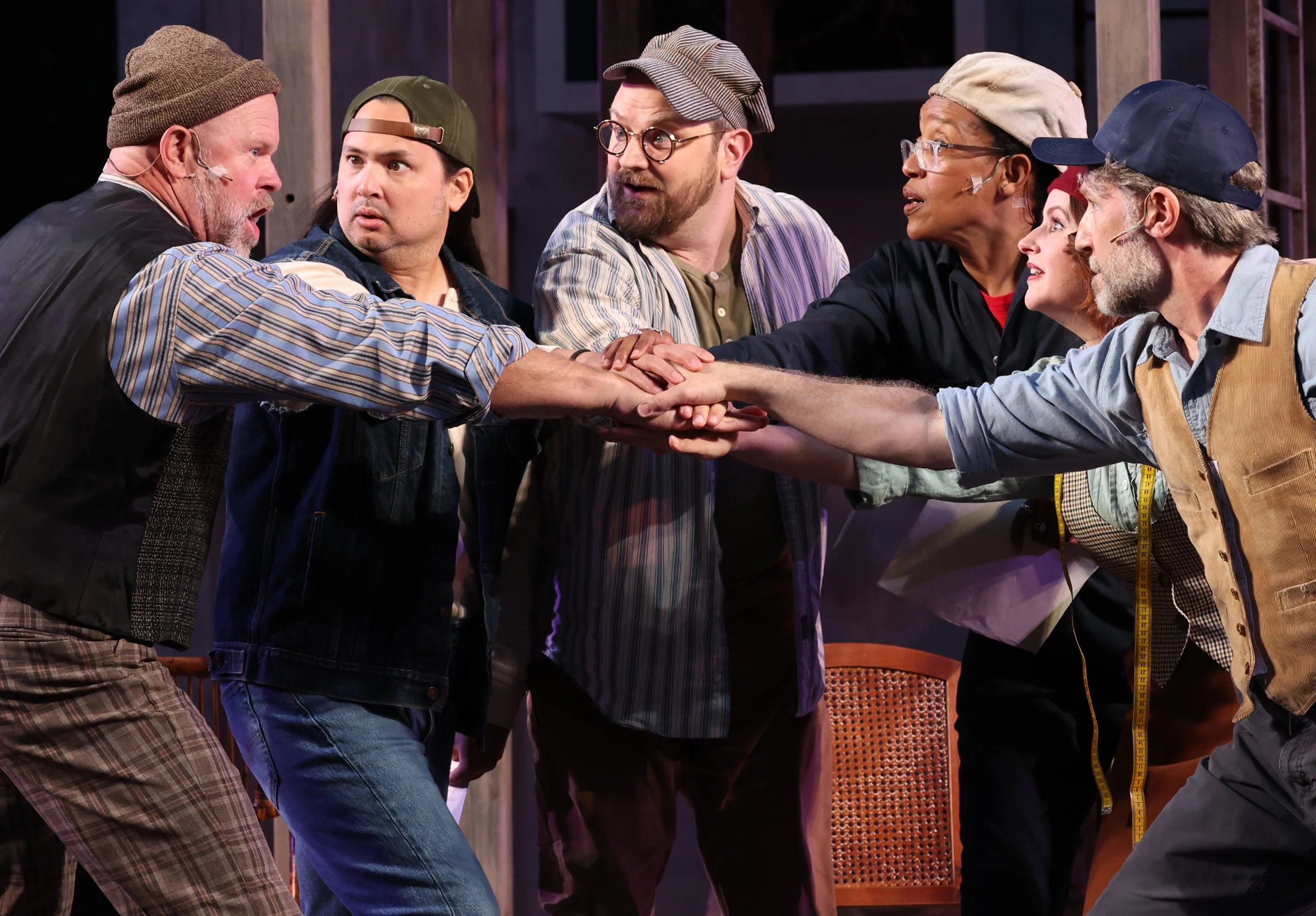 Distressed Hats for Peter Quince, Tom Snout, and Snug