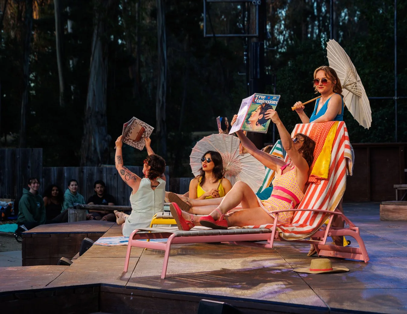 Designed and Painted Parasols with Crafts Lead