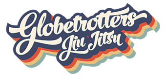 „BJJ Globetrotters Logo – Brazilian Jiu Jitsu Community für Reisen, Trainingscamps und internationale Grappling-Events“