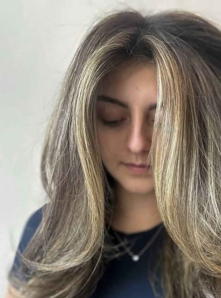 Woman with long hair