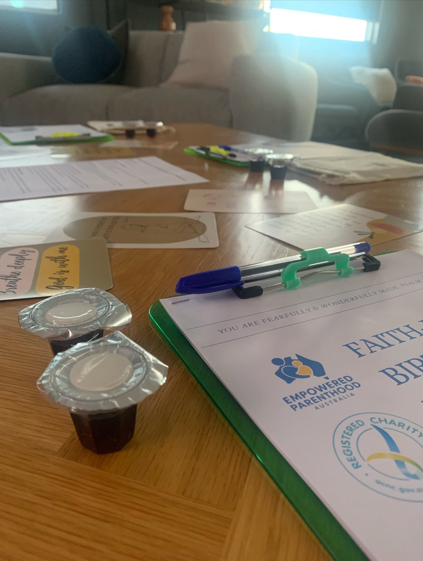 Communion emblems....at a birth class?! 

Yes, you&rsquo;re seeing that right, even though you&rsquo;ve never seen that before! (Now you have haha) 

At Empowered Parenthood Australia, we believe in creating a space where God is honoured, His presenc