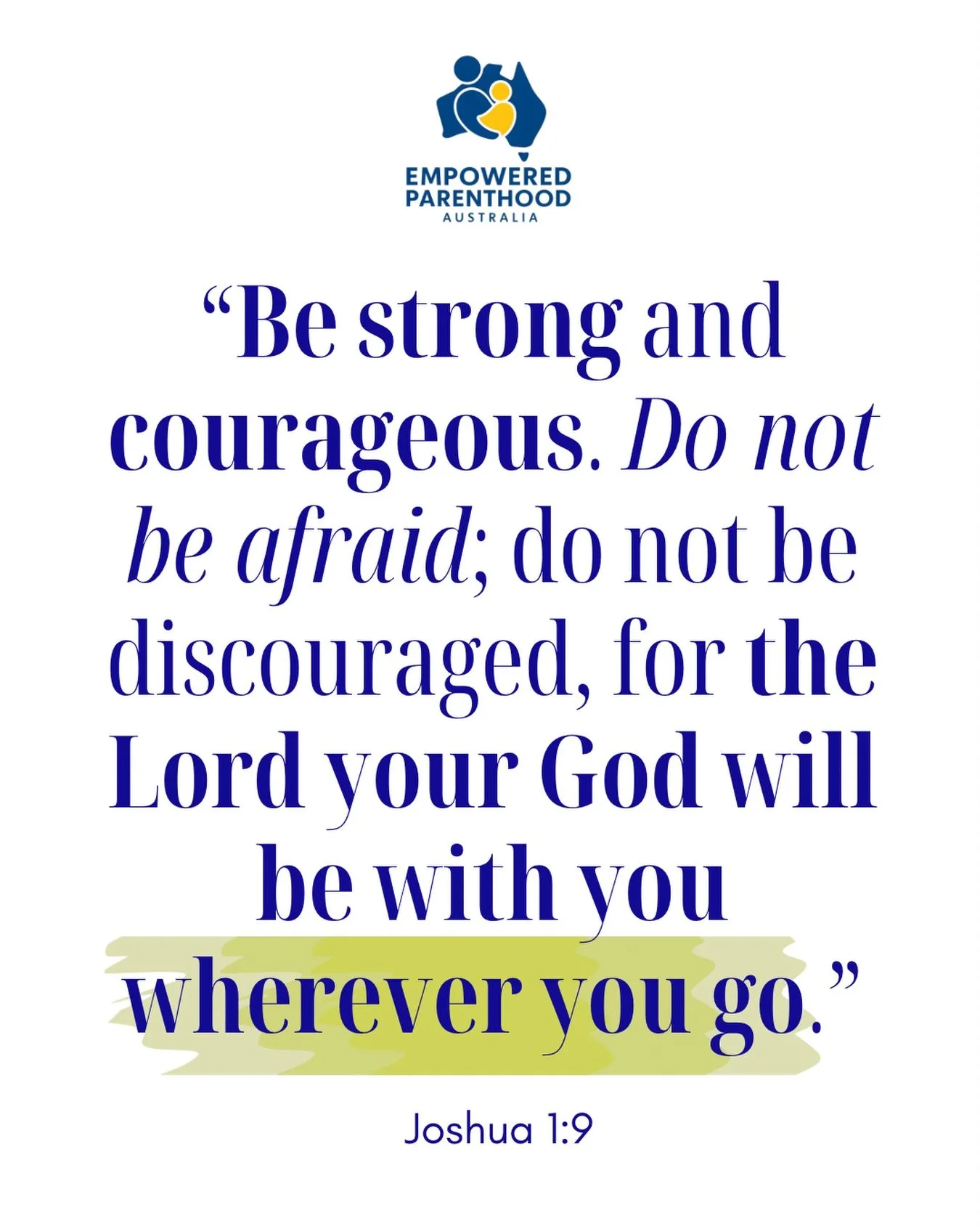 WHEREVER you go!

ANYWHERE you go, the Lord your God WILL be WITH you! 

So do not be afraid or discouraged. You are not in this season alone. Wherever you go, He is with you!!!! 

His goodness follows you, all the days of your life. He encamps angel