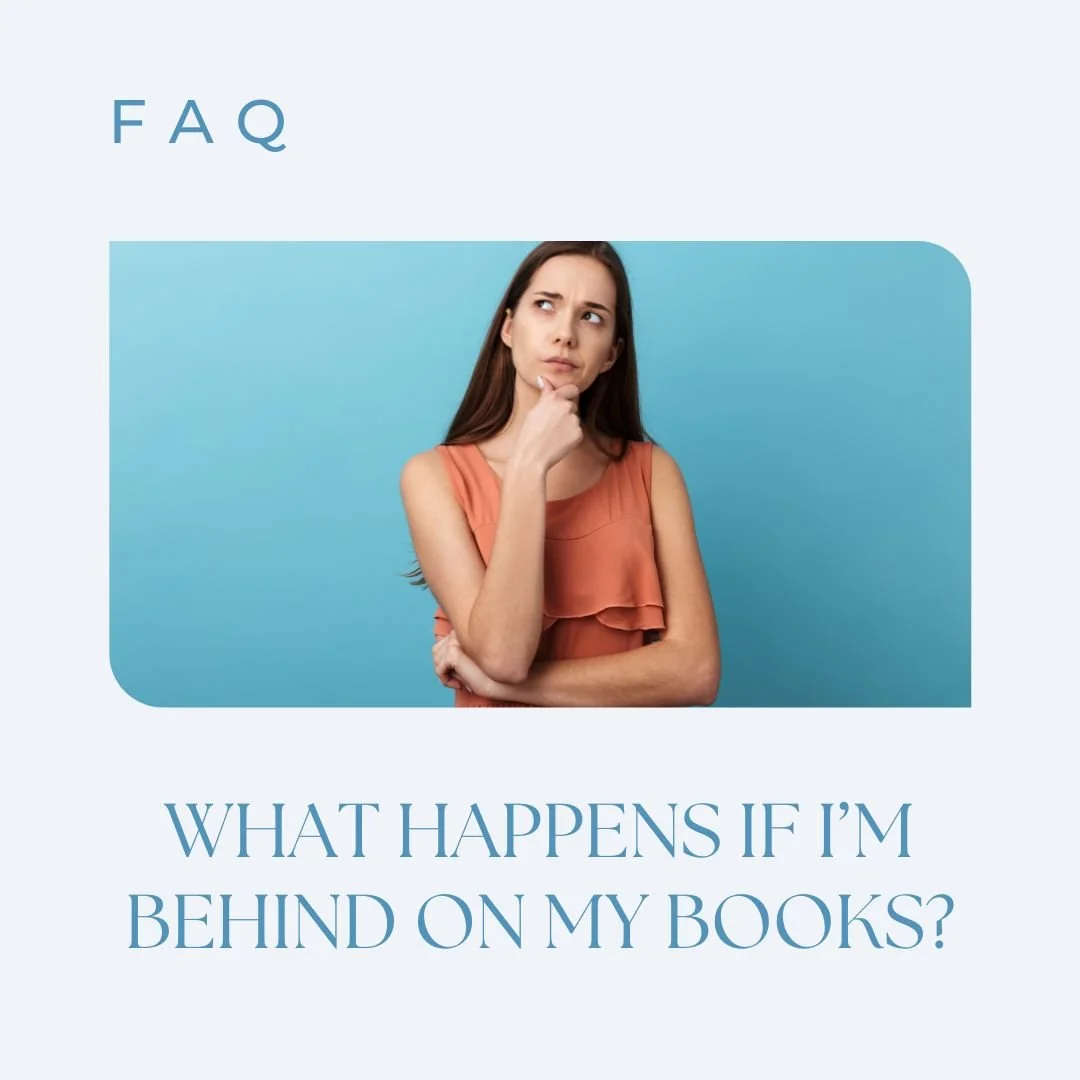 I get this question a few times a week. 

The answer? 
Nothing bad. 
No lightning strikes, no judgment. ⚡

 If you're behind, we just start where you are. 
We look at the "pile," we organize it, and we get you current. 
The only thing that 