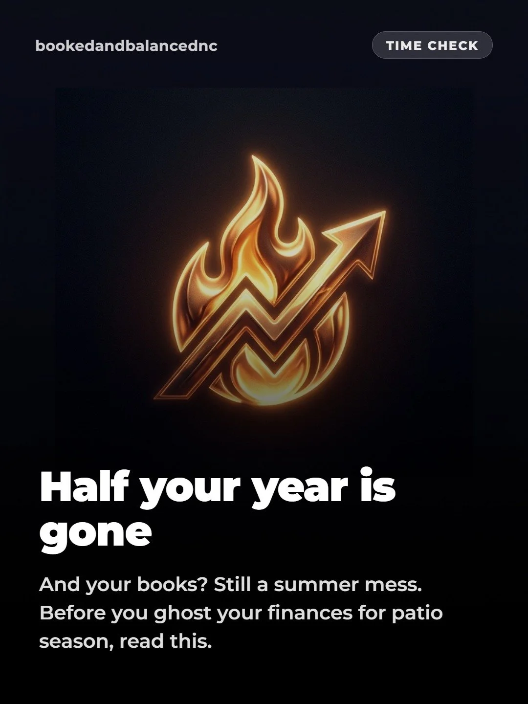 🚨 Don&rsquo;t let summer vibes freeze your finances! 
☀️ June is officially here, and half the year is already behind us (crazy, right?).

Before you completely check out for patio season, let&rsquo;s make sure your business books are sizzling, not 