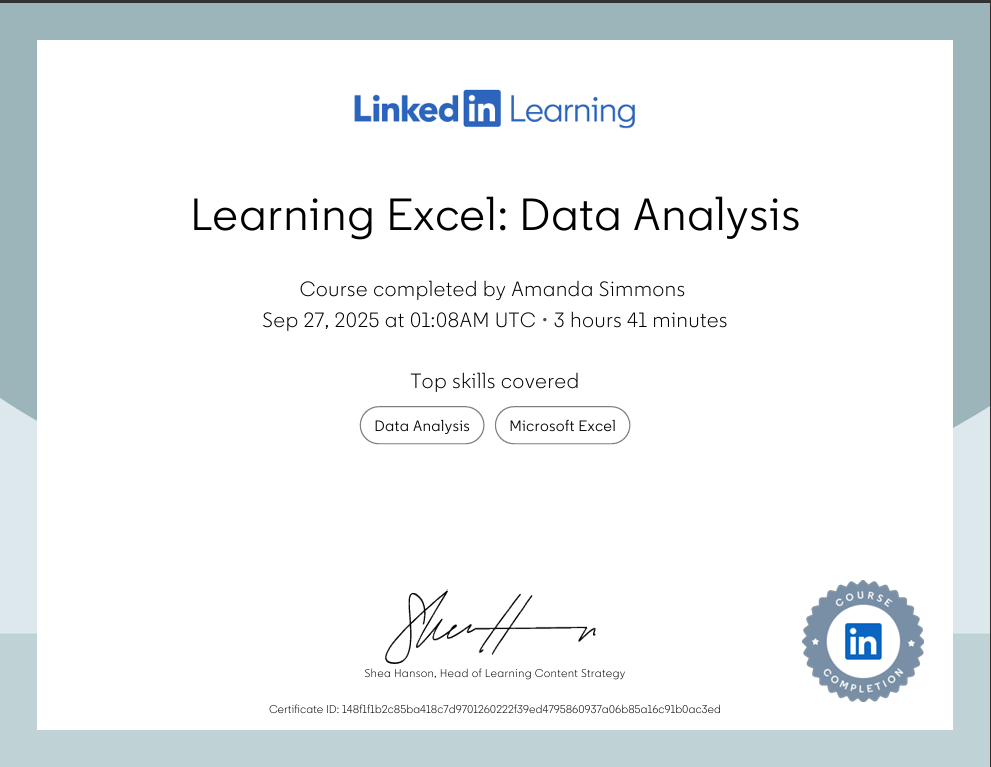 Excel Data Analysis Linkedin Learning.png