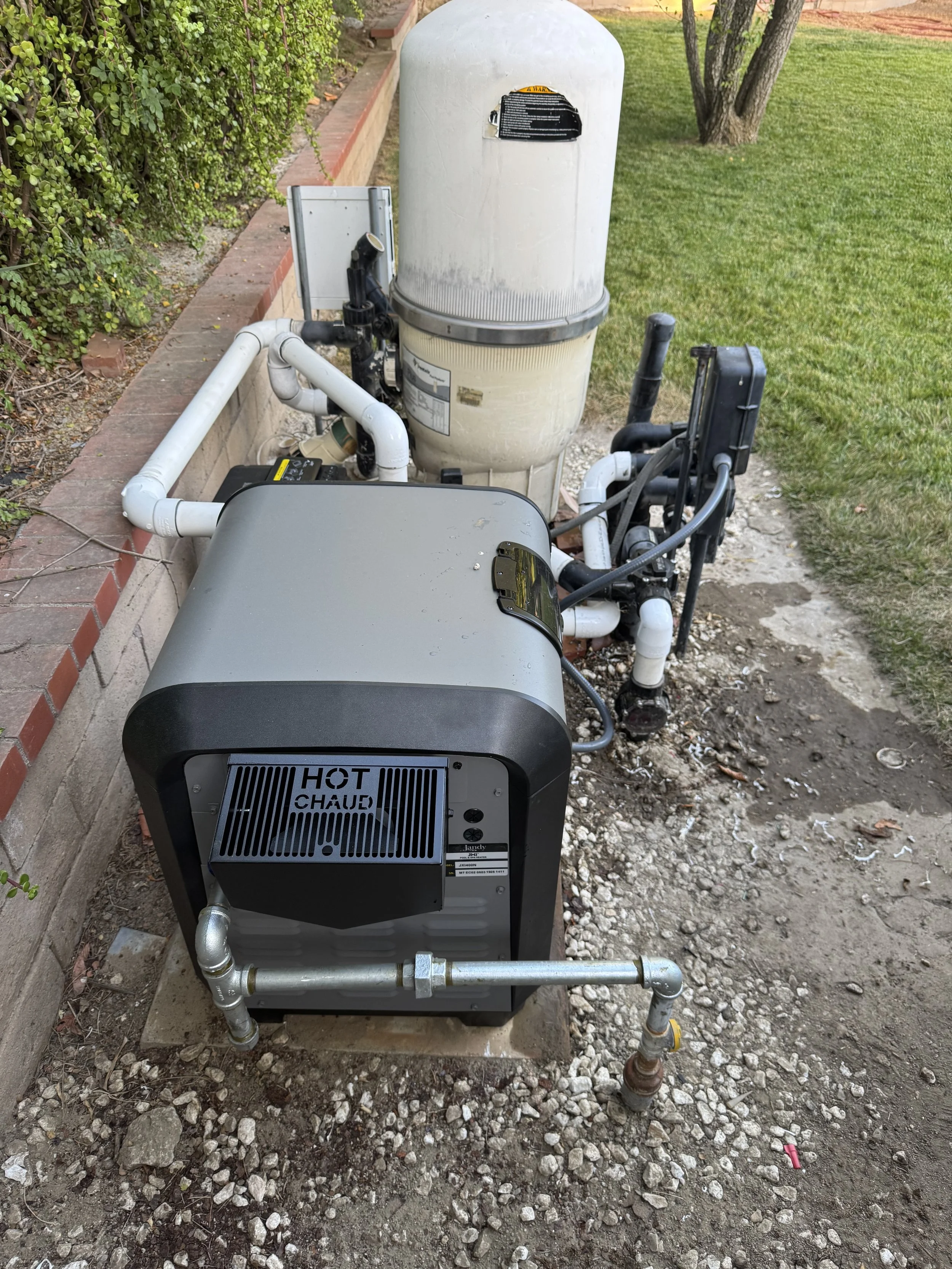 new Sandy pump and heater 