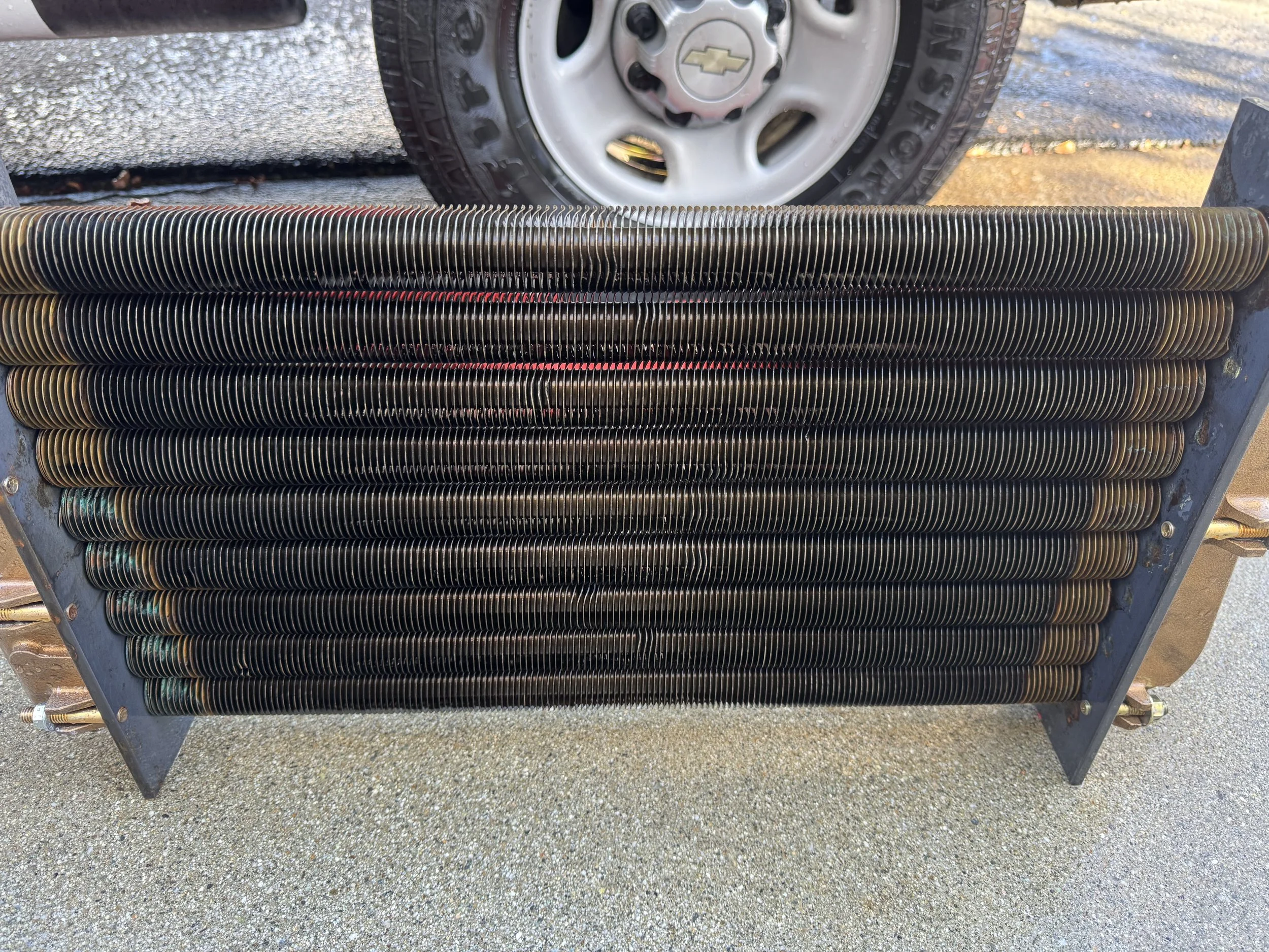 Dirty heat exchanger 