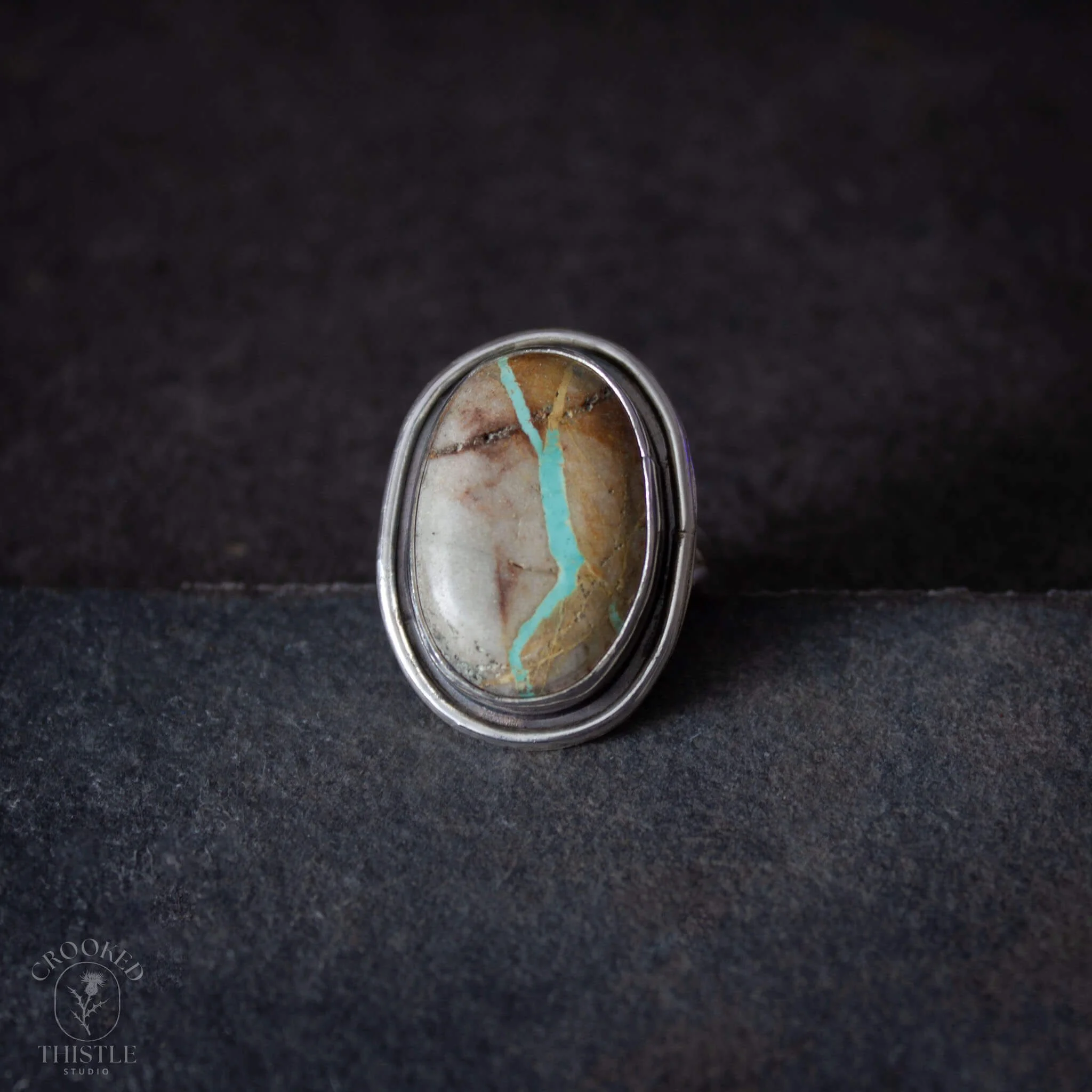 Royston Ribbon Turquoise Ring