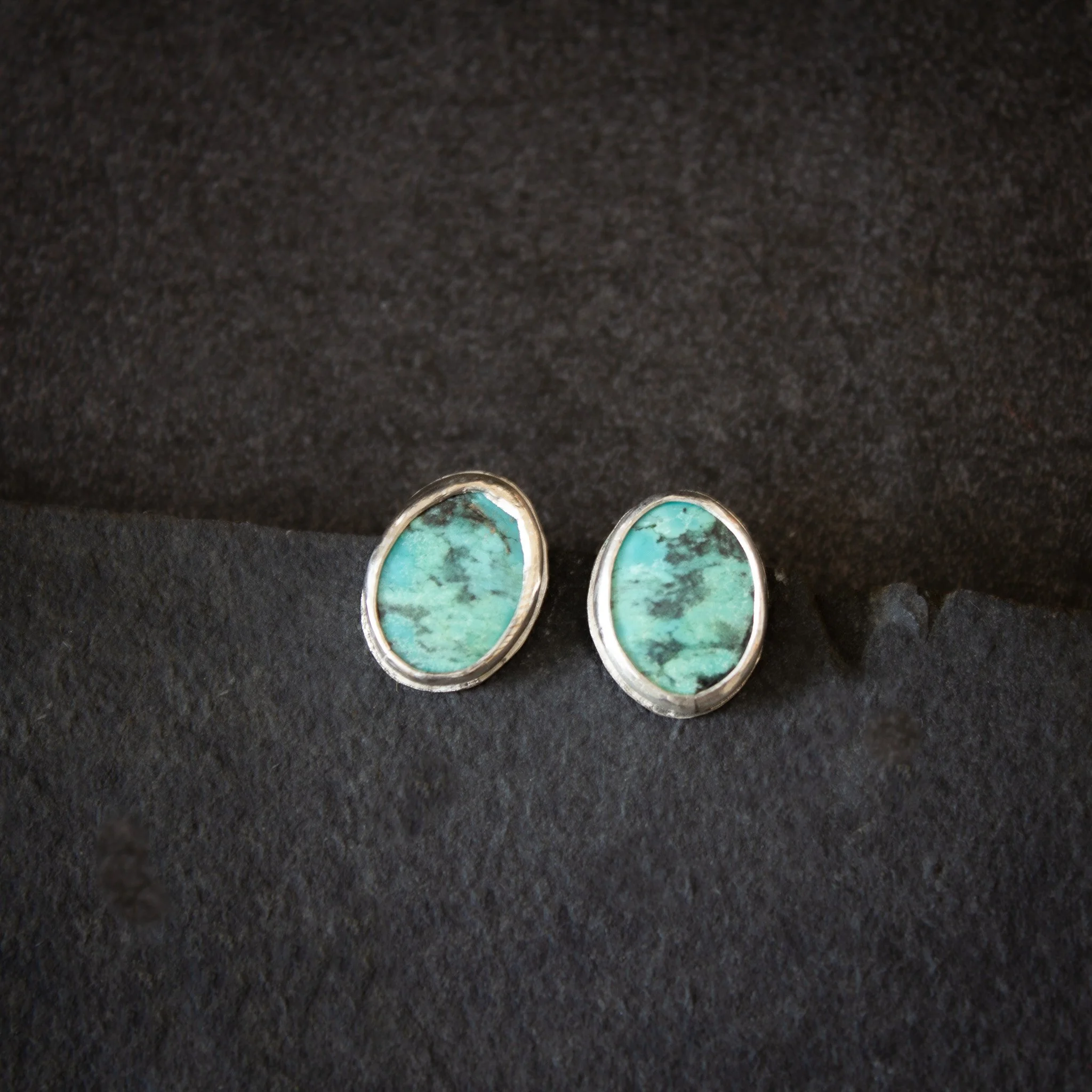 Tibetan Turquoise Studs
