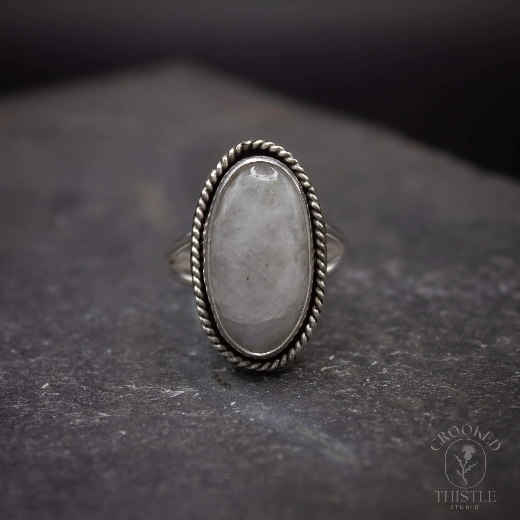Oval Moonstone Ring