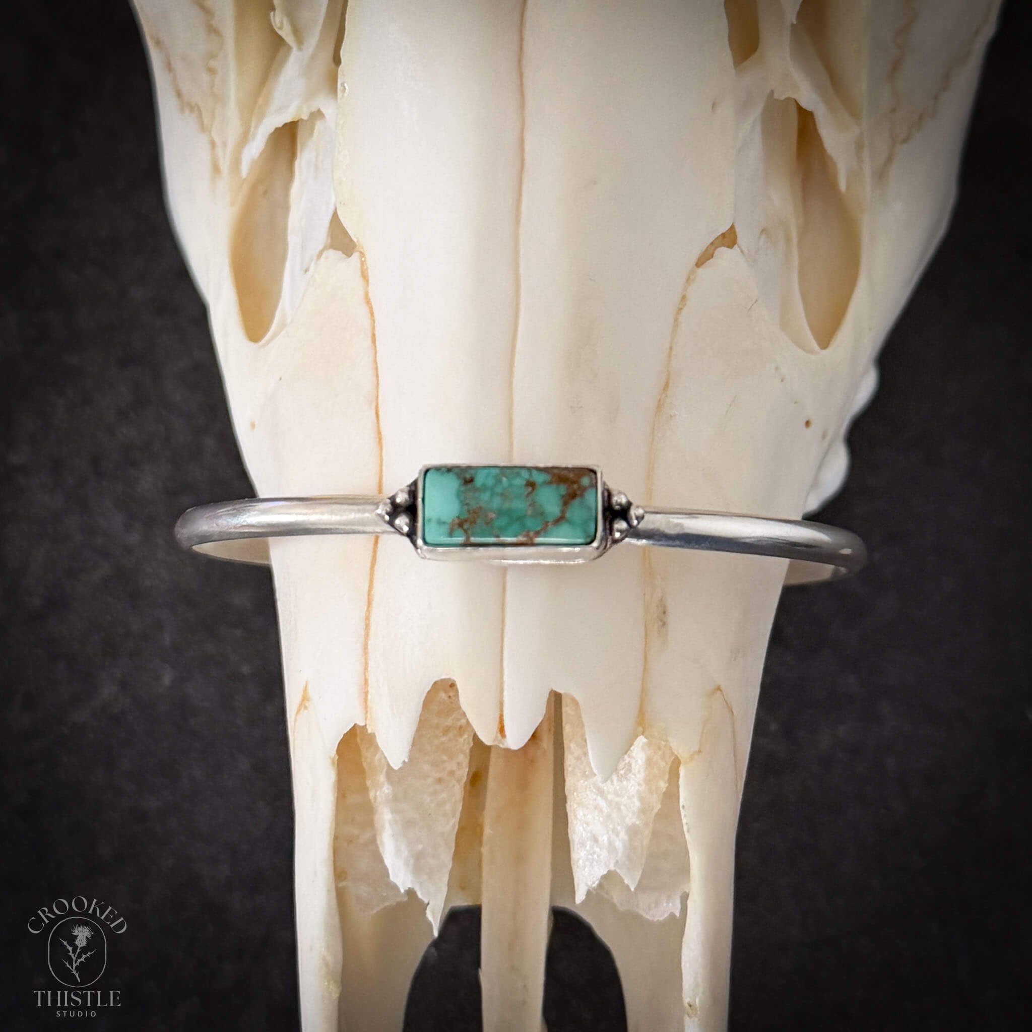 Green Carico Lake Turquoise Rectangle Bracelet #1.jpg