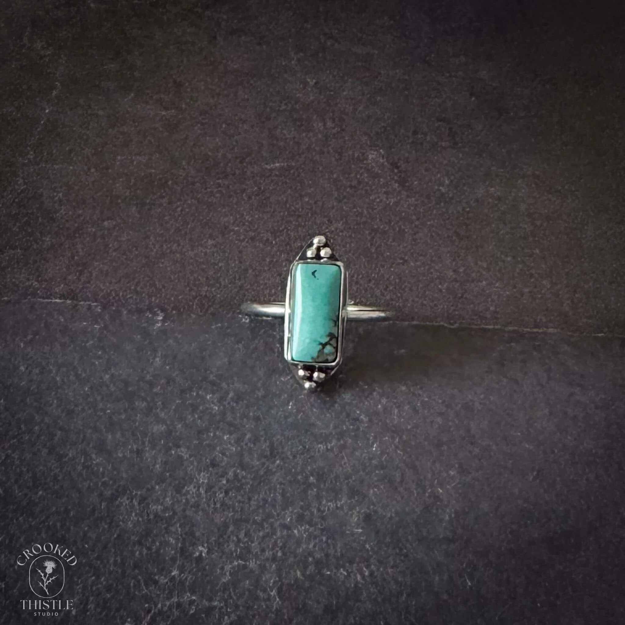 Carico Lake Turquoise Rectangle Ring.jpg