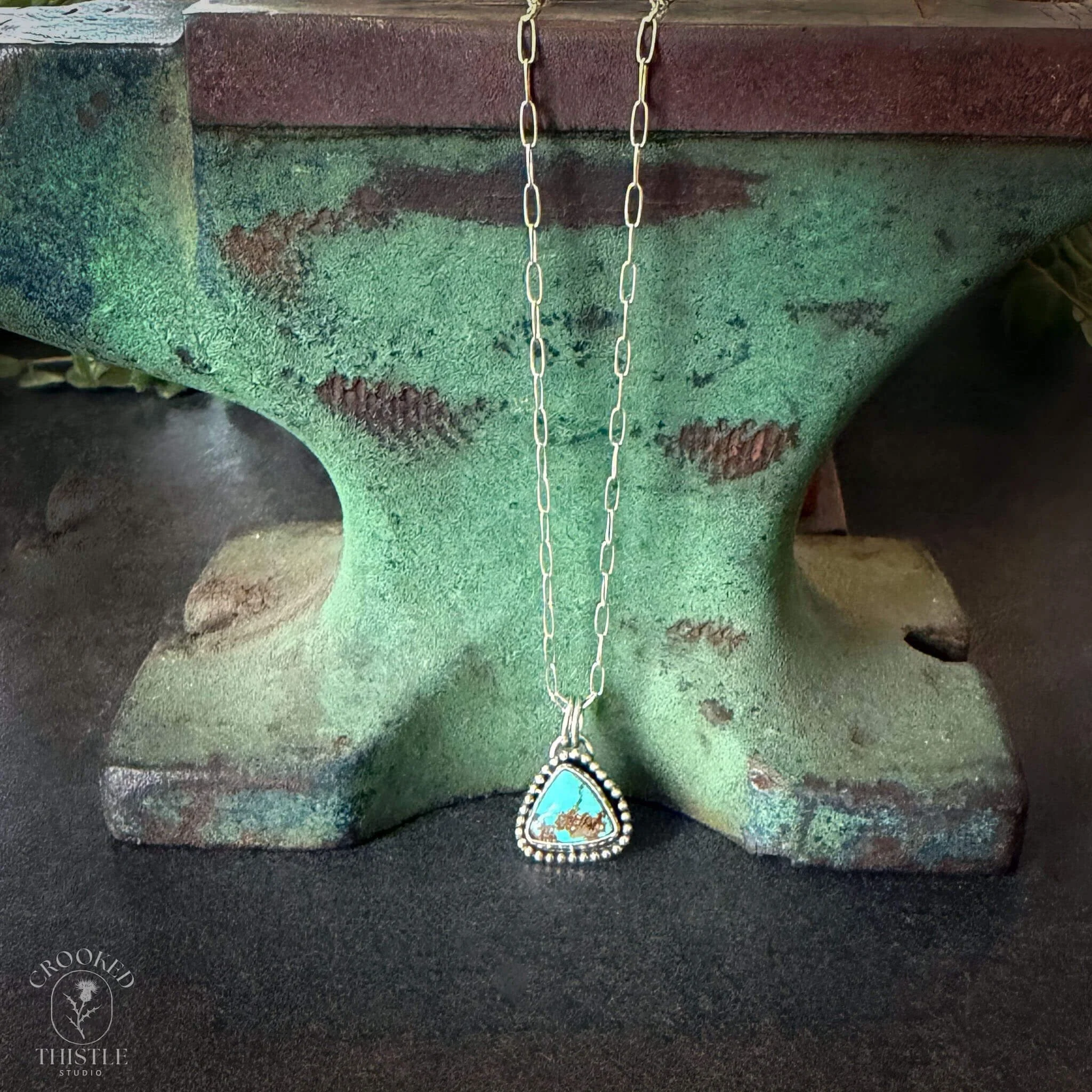 Carico Lake Turquoise Triangle Pendant.jpg