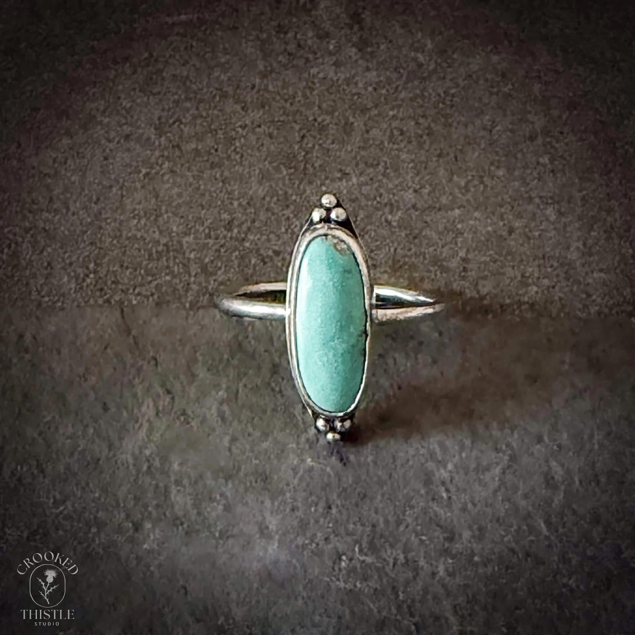 Carico Lake Turquoise Oval Ring
