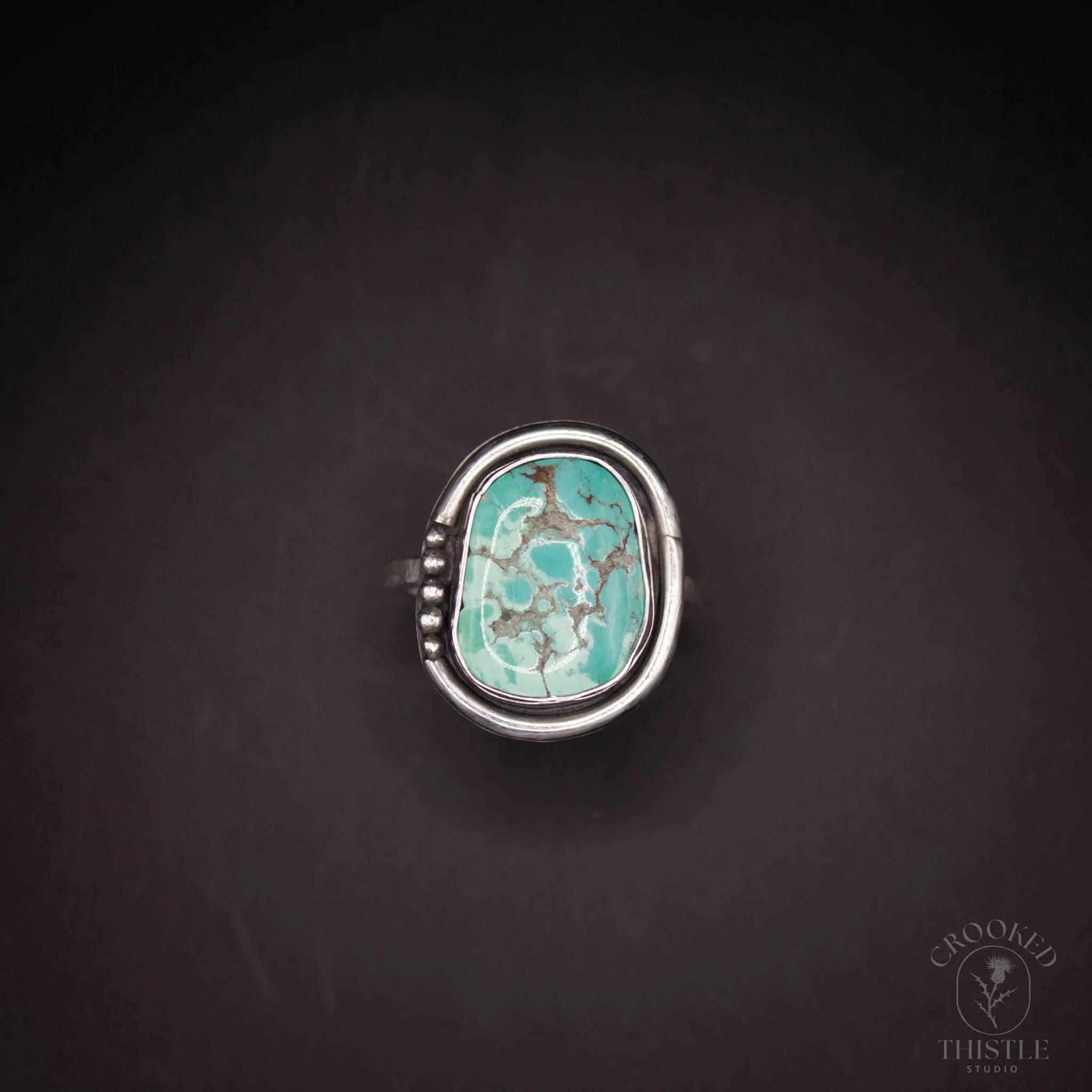 Carico Lake Turquoise Ring - Size 10