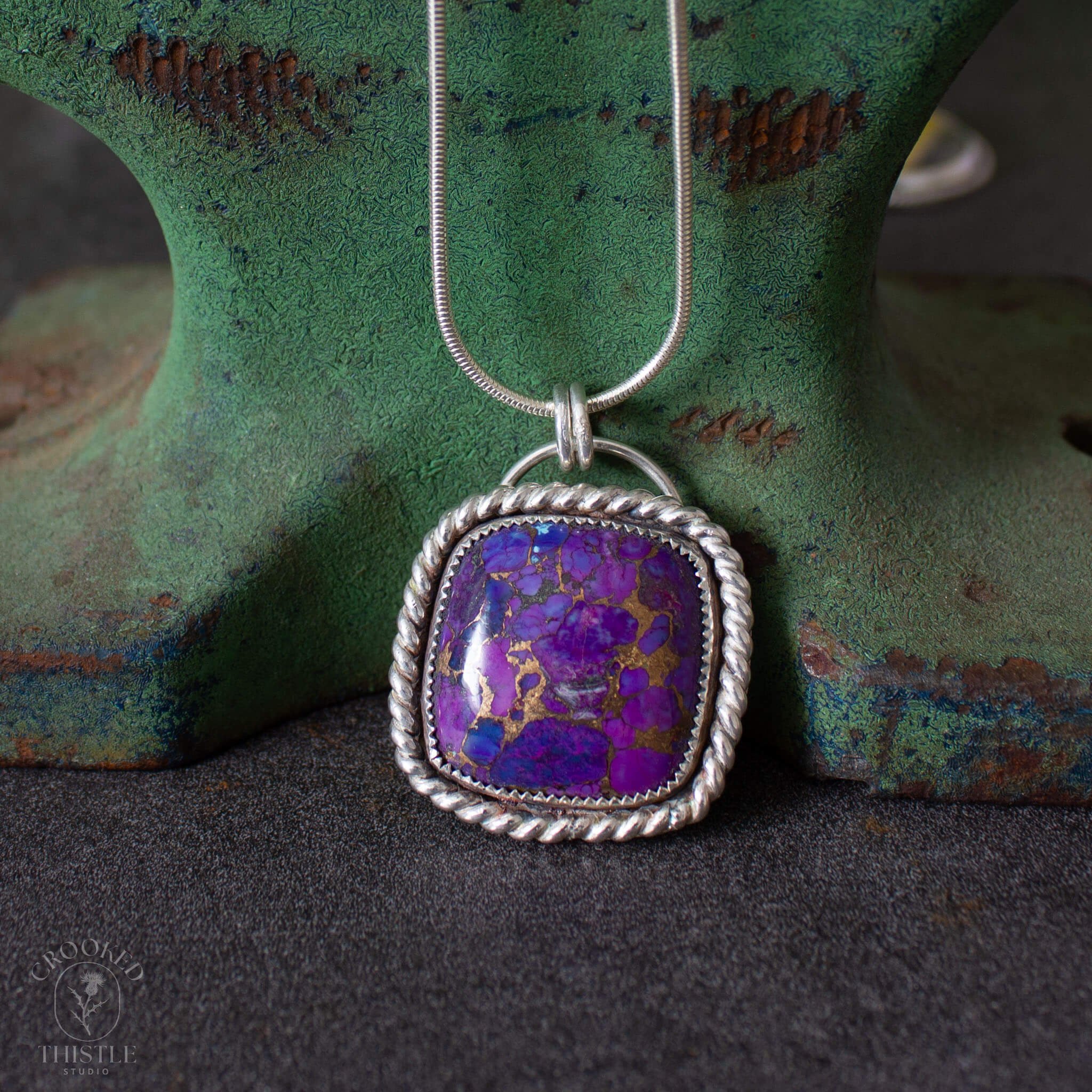 Purple Mojave Turquoise Pendant