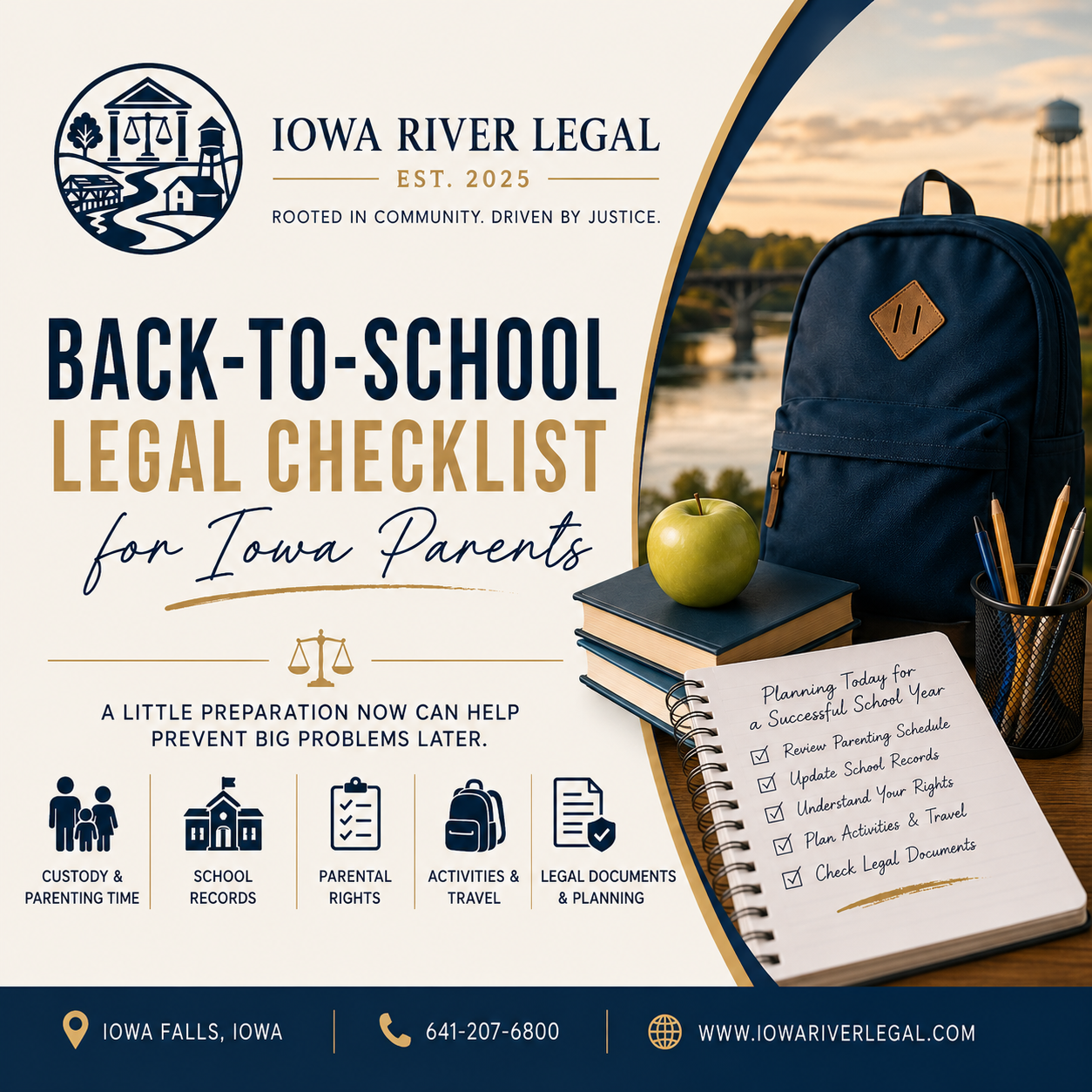 Back-to-School Legal Checklist for Iowa Parents