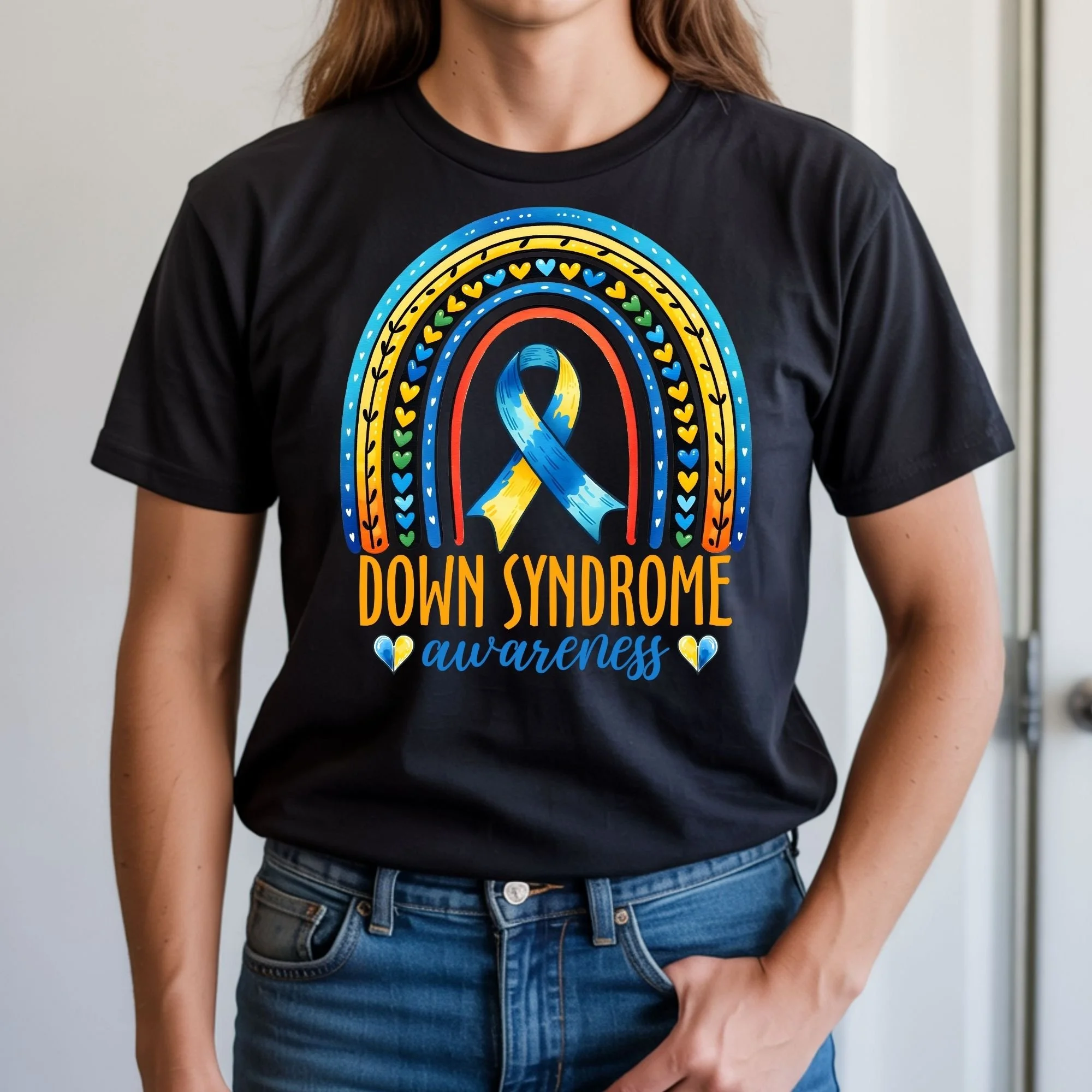 Down Syndrome Awareness Rainbow T-Shirt