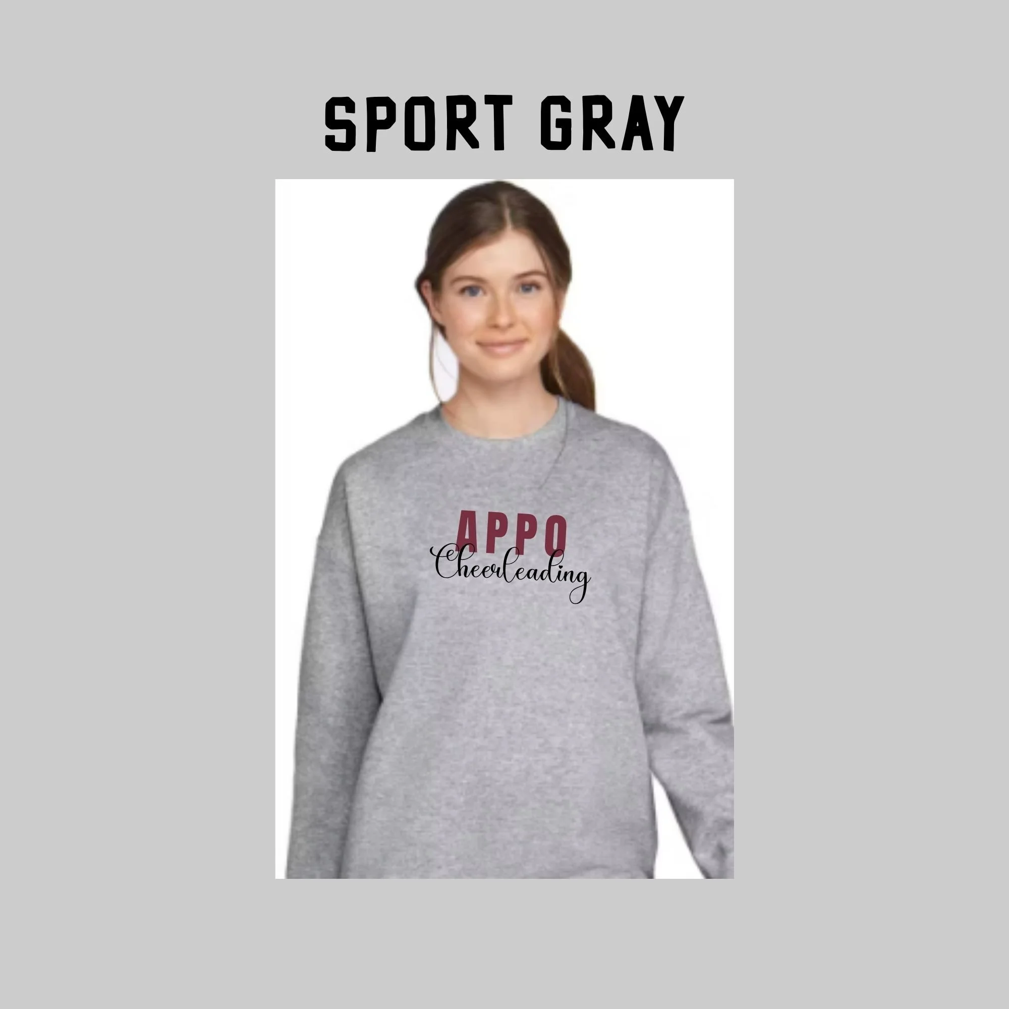 Appo Cheerleading Crew Neck Sweatshirt