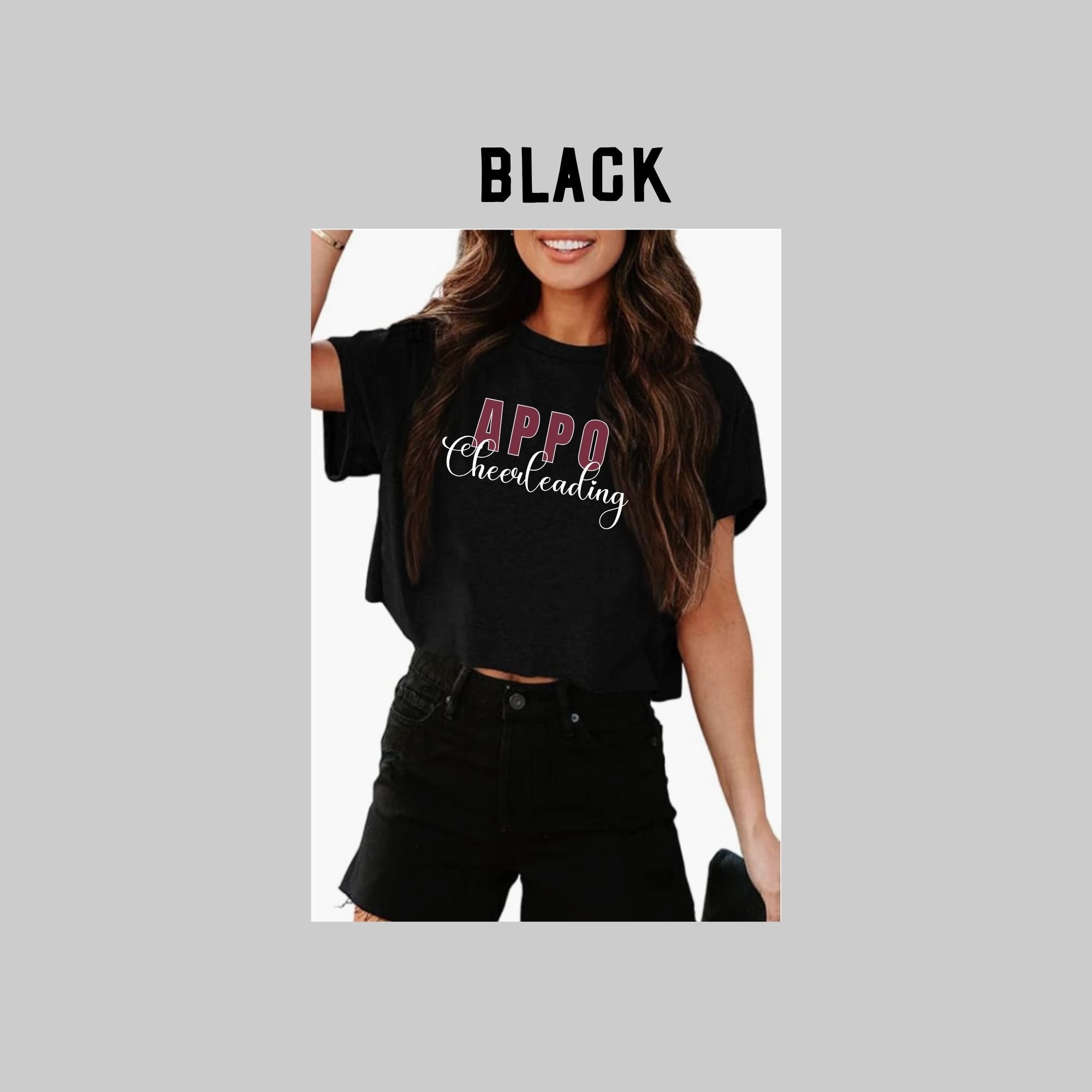 Appo Cheerleading Crop T-Shirt
