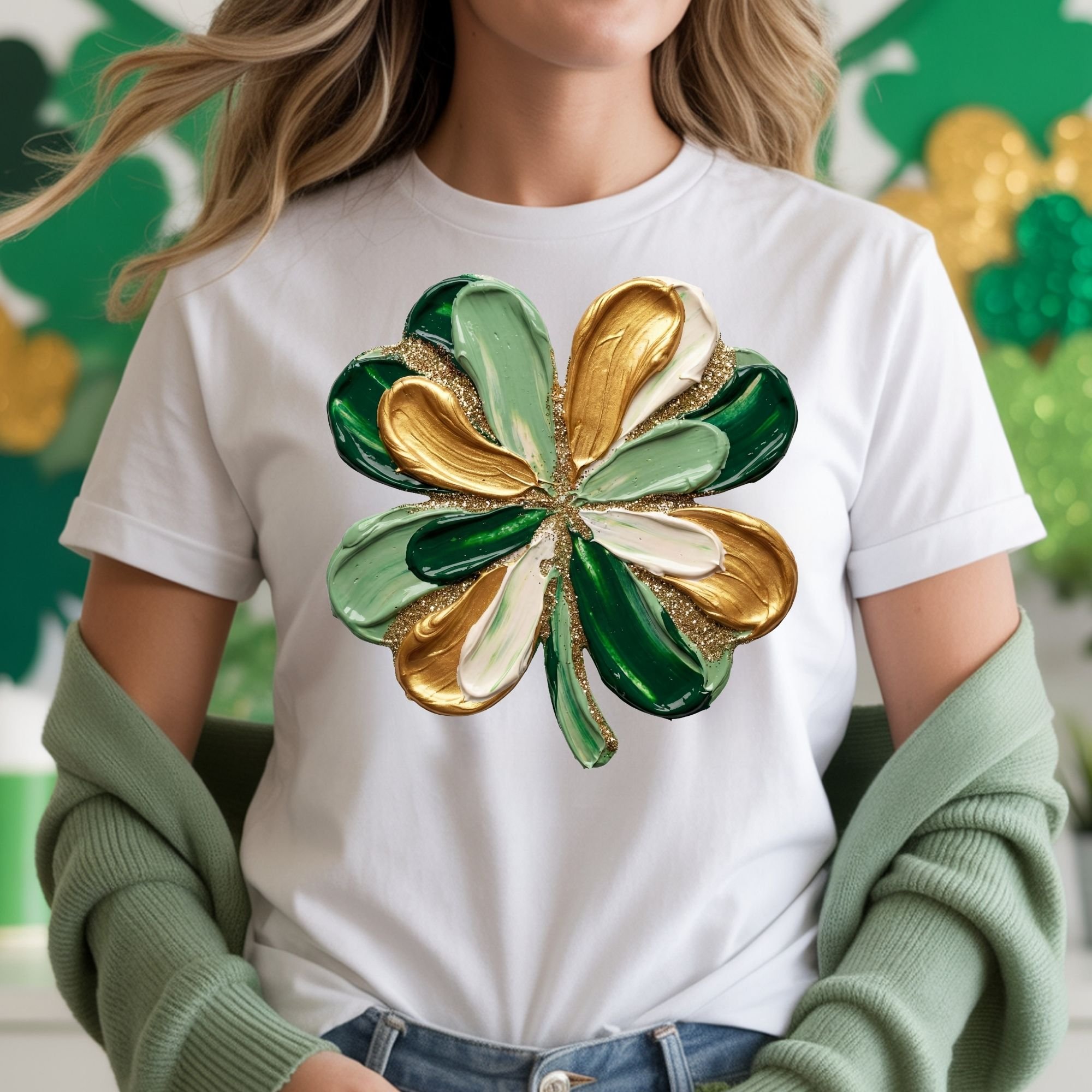 Painted Clover Charm T-Shirt