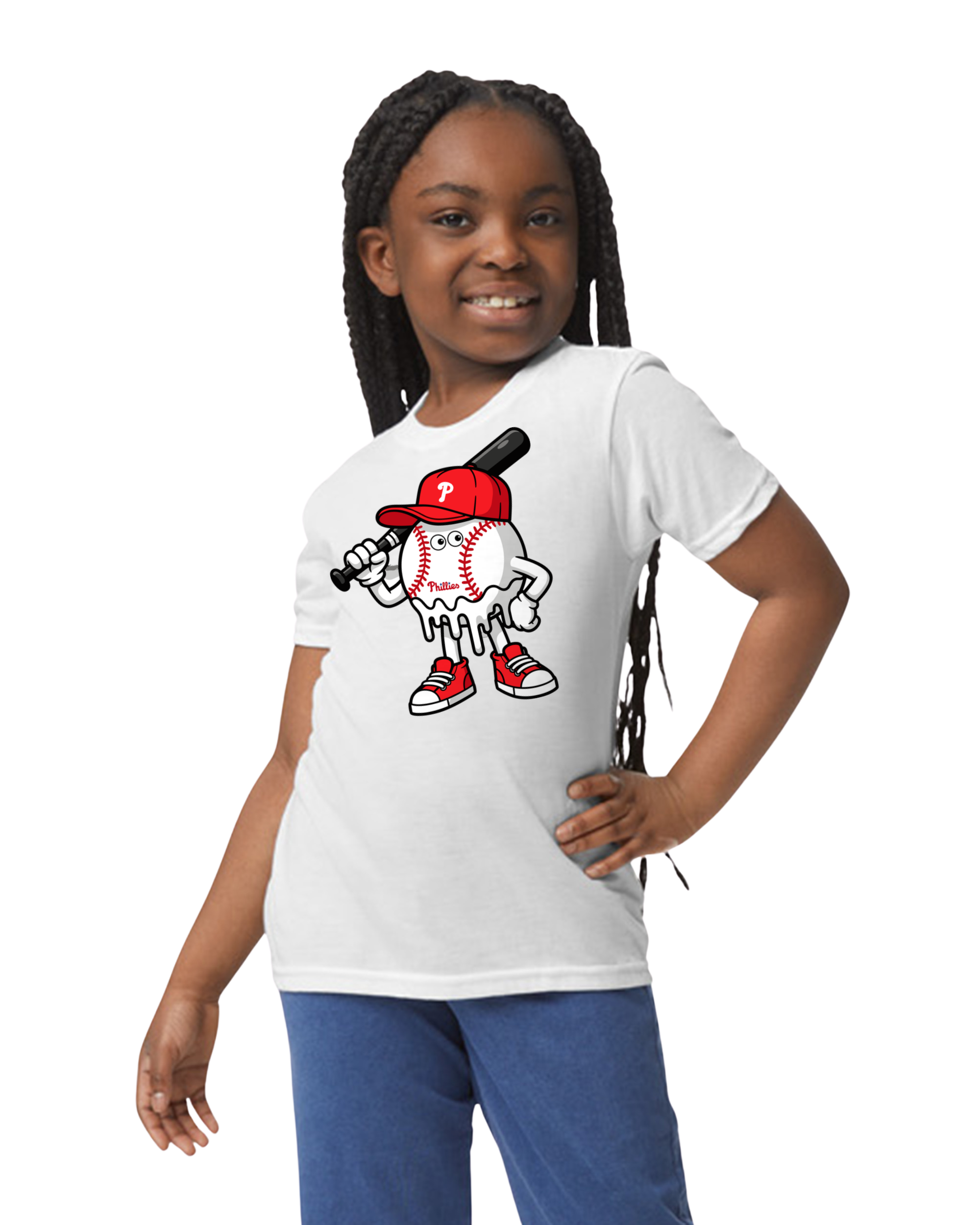 Phillies Baseball Drip Man Tee