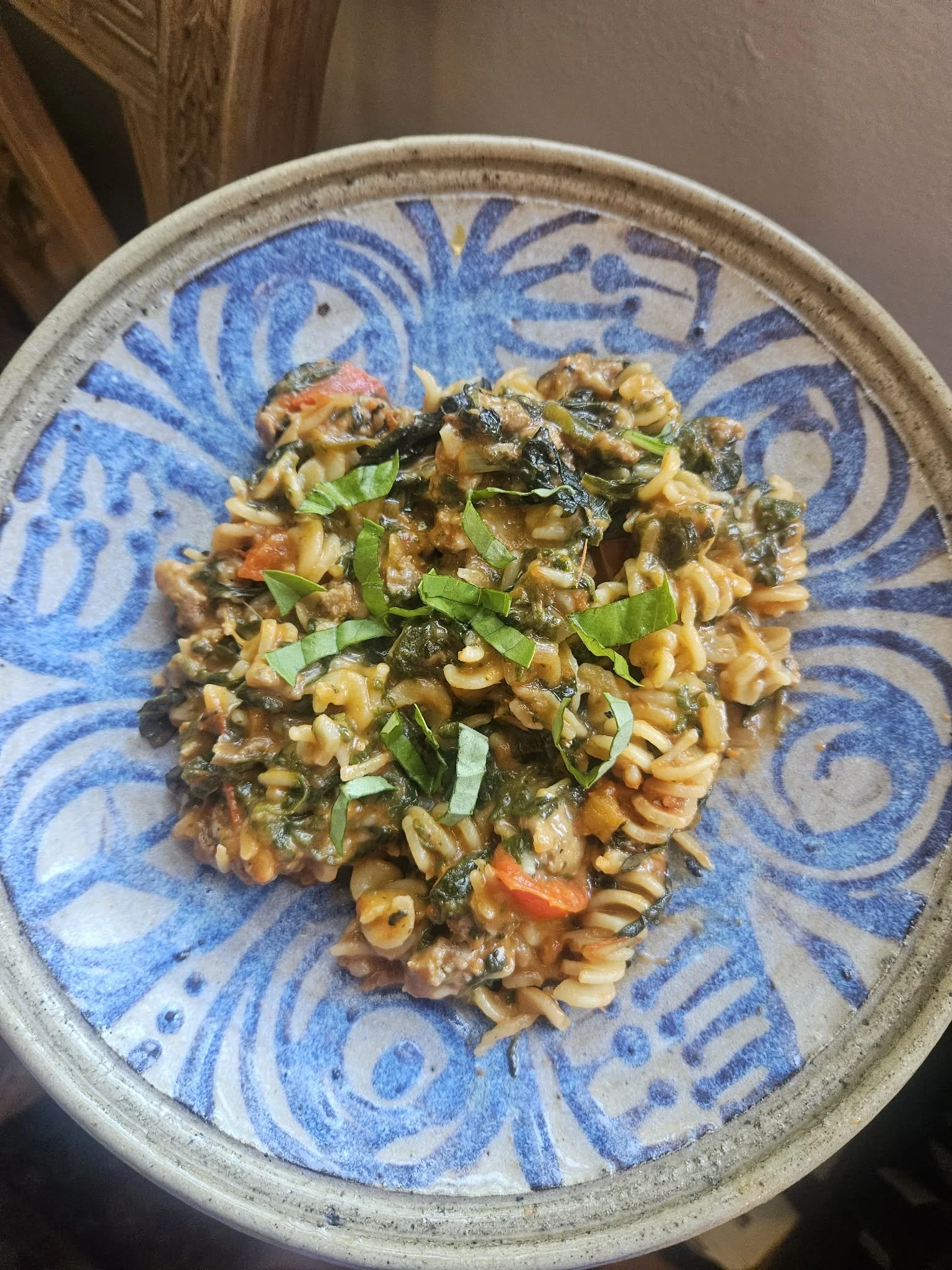 One Pot Summer Veggie &amp; Sausage Lasagna Skillet