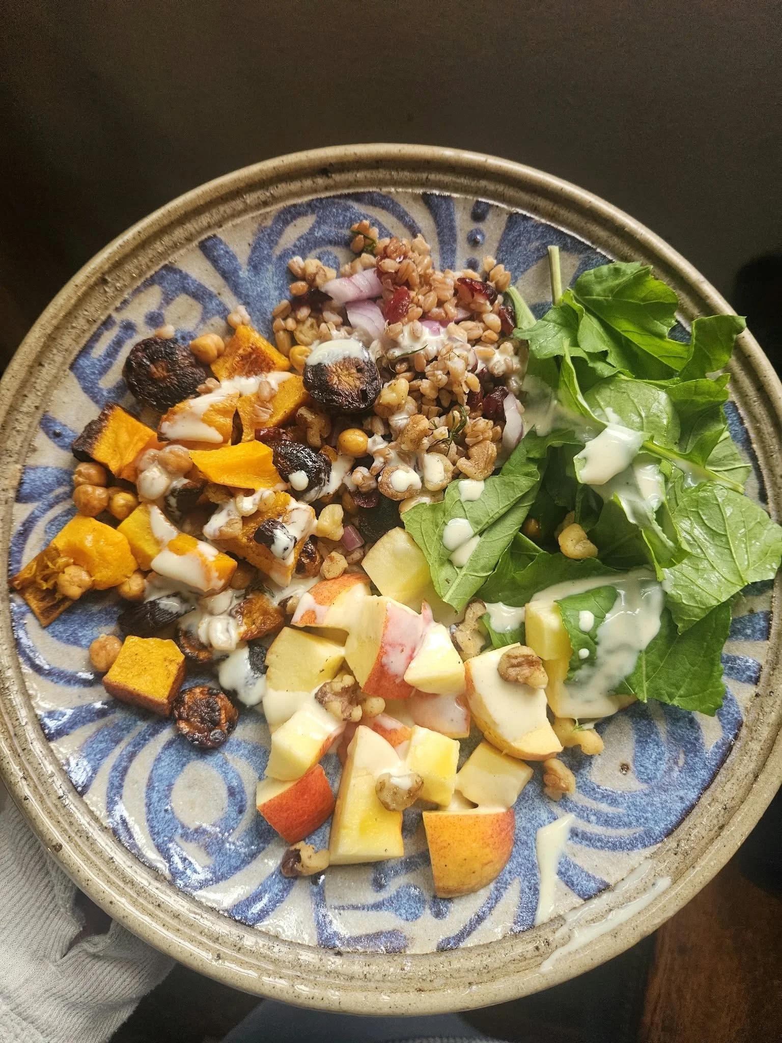 Autumn Harvest Bowl with Apple Cider Vinaigrette