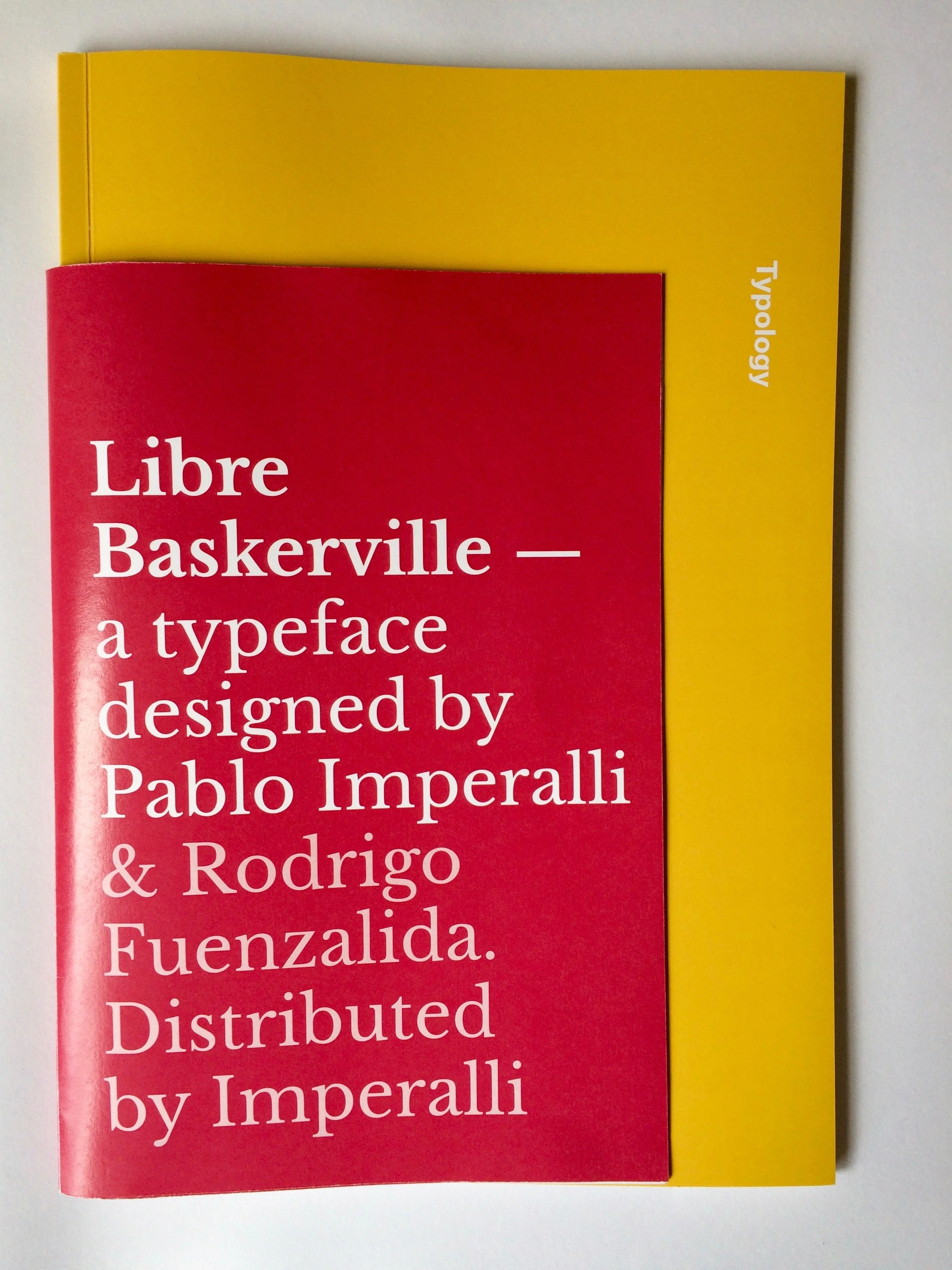This type specimen was attached to the exterior of the main Typology publication.